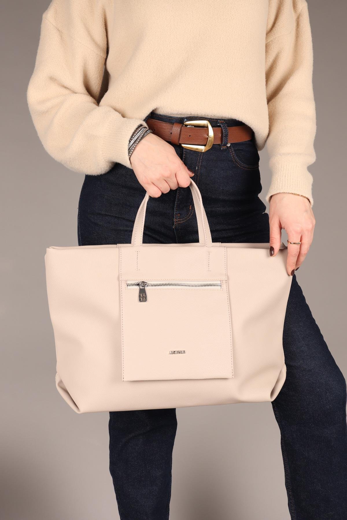 JP Çift Bölmeli Büyük Çanta TENÇANTA