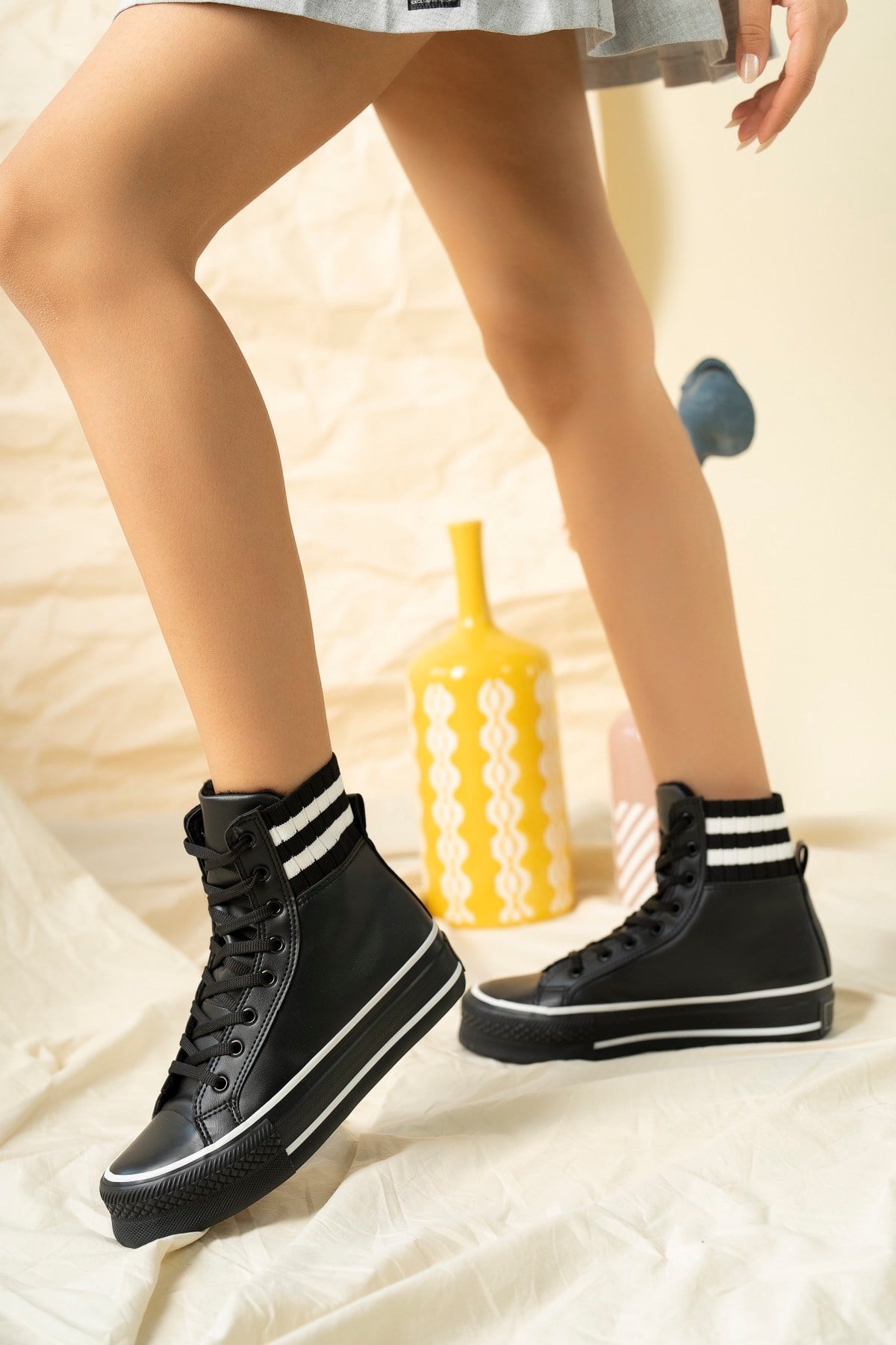 Kalın Tabanlı Bilekli Sneakers SYH-SYHSPOR AYAKKABI