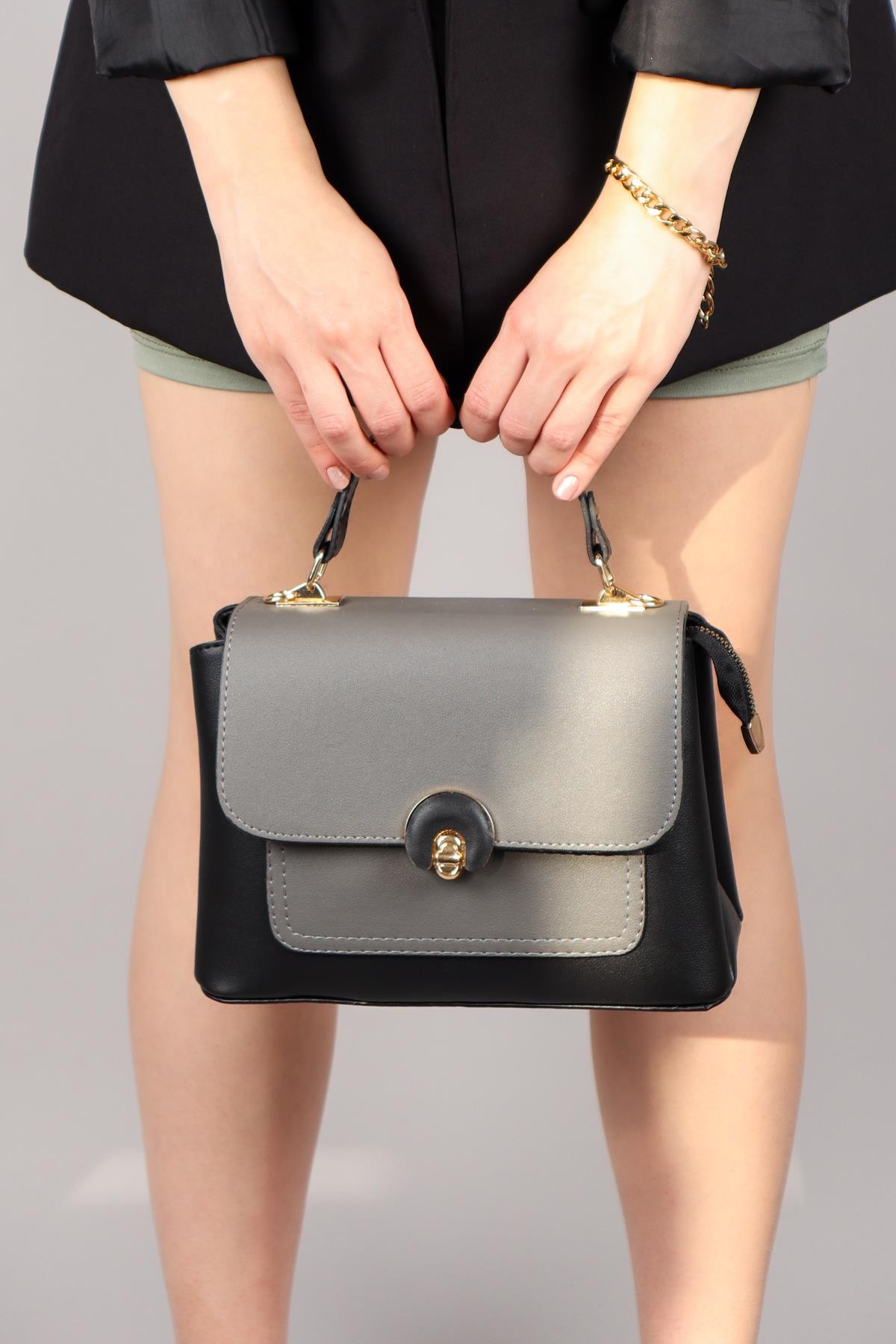 Kilit Kapaklı Çanta SİYAHÇANTA