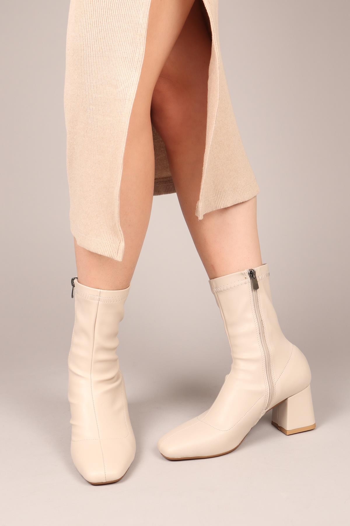 LEA Cilt Strech Topuklu Bot TENBOT