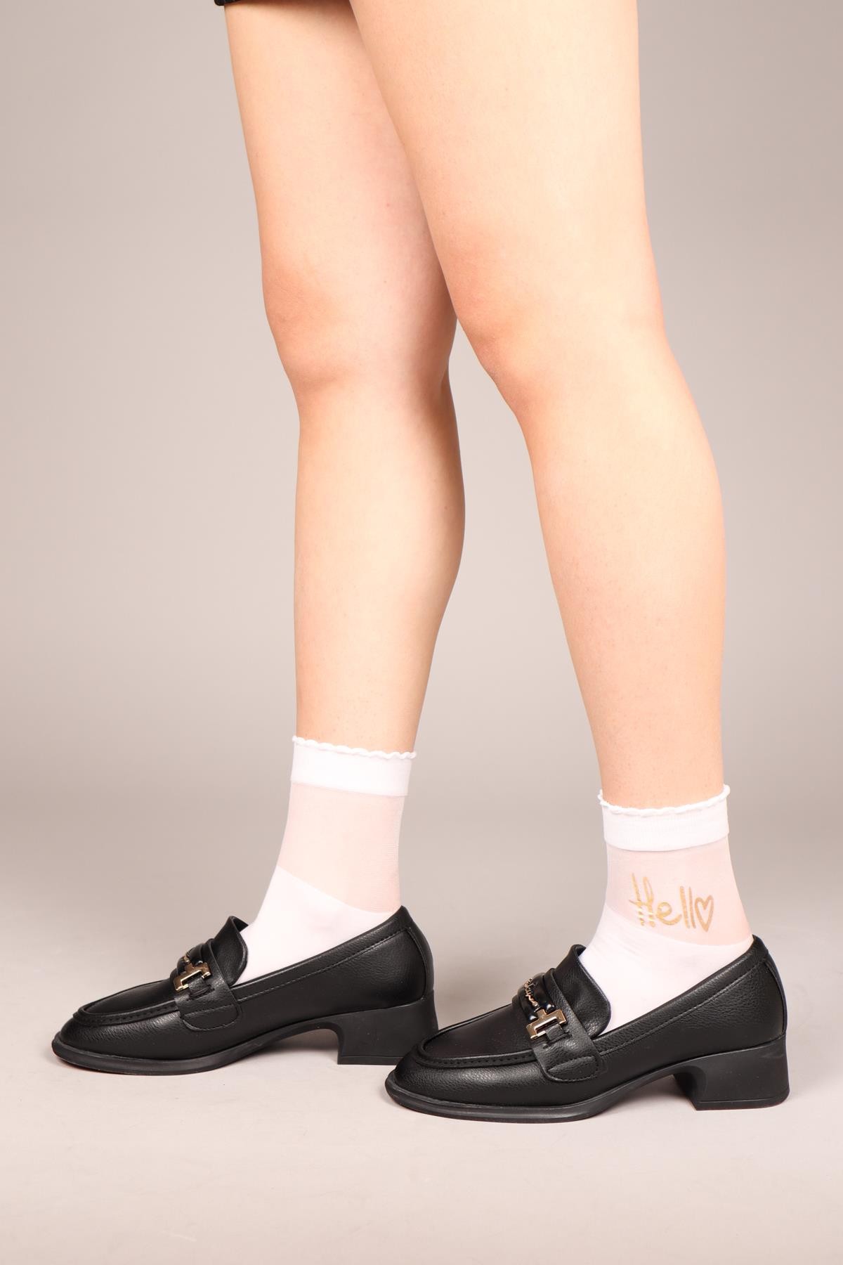 LİNA Cilt Loafer SİYAHBABET