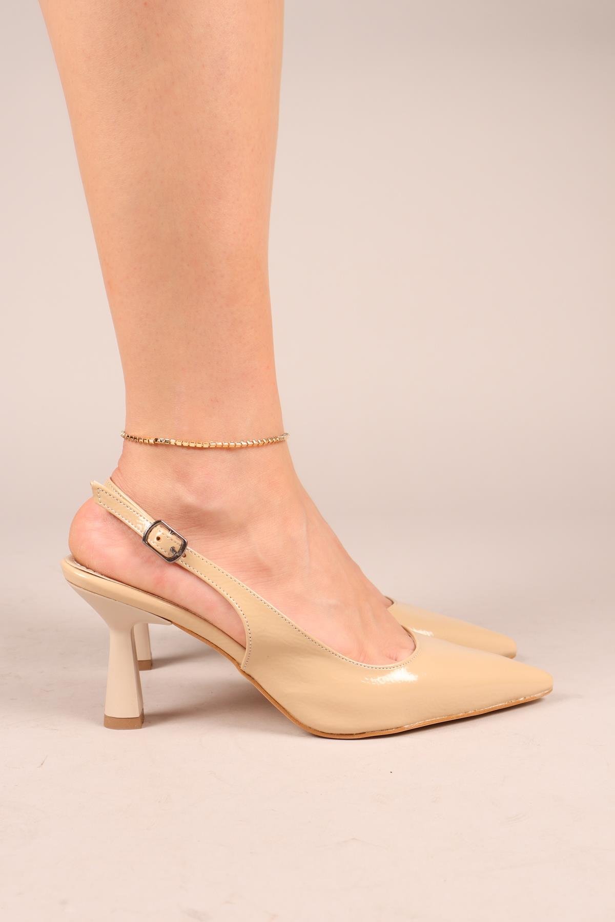 LUMA Arkası Açık Stiletto BEJ