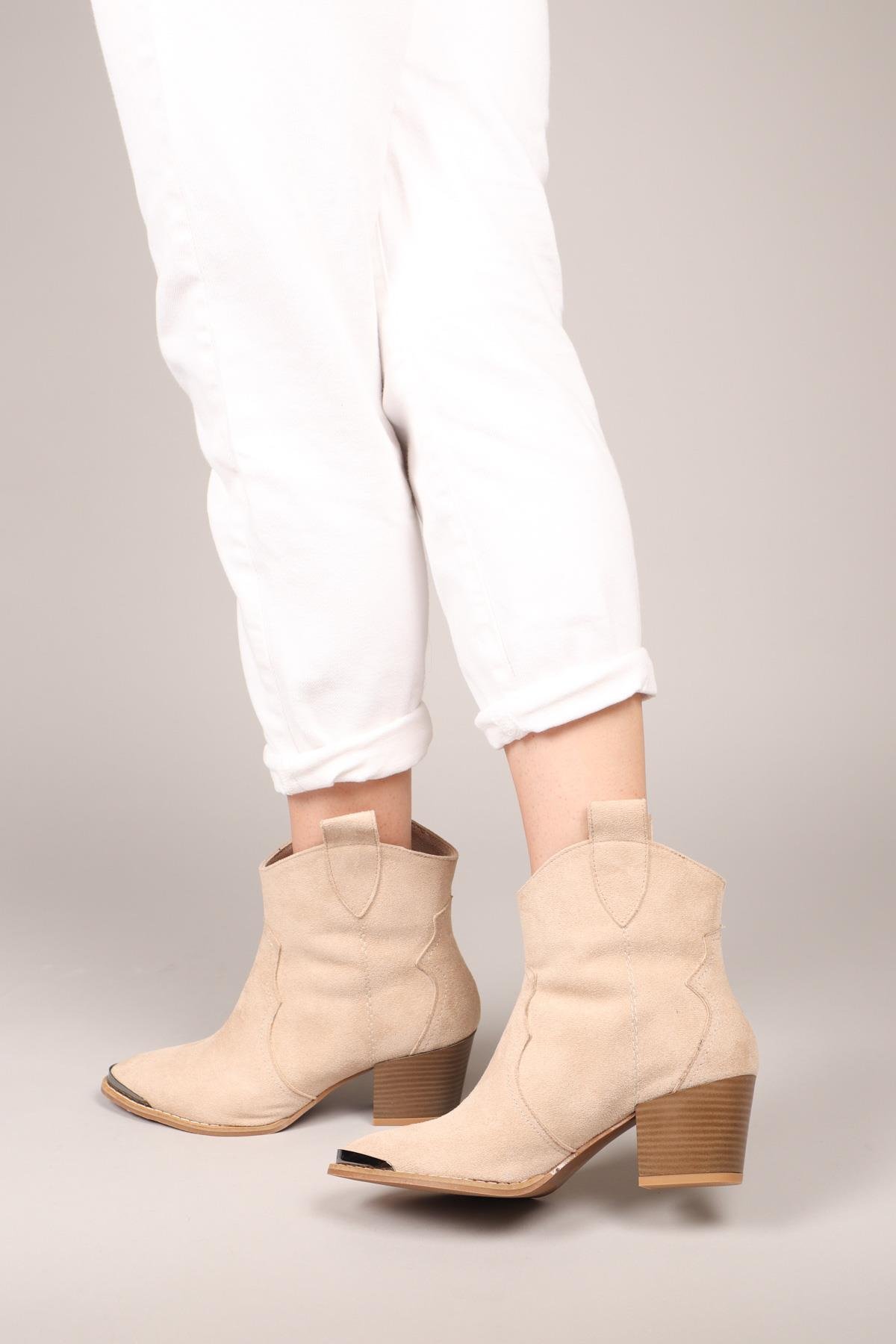 MAİR Topuklu Western Bot TENBOT