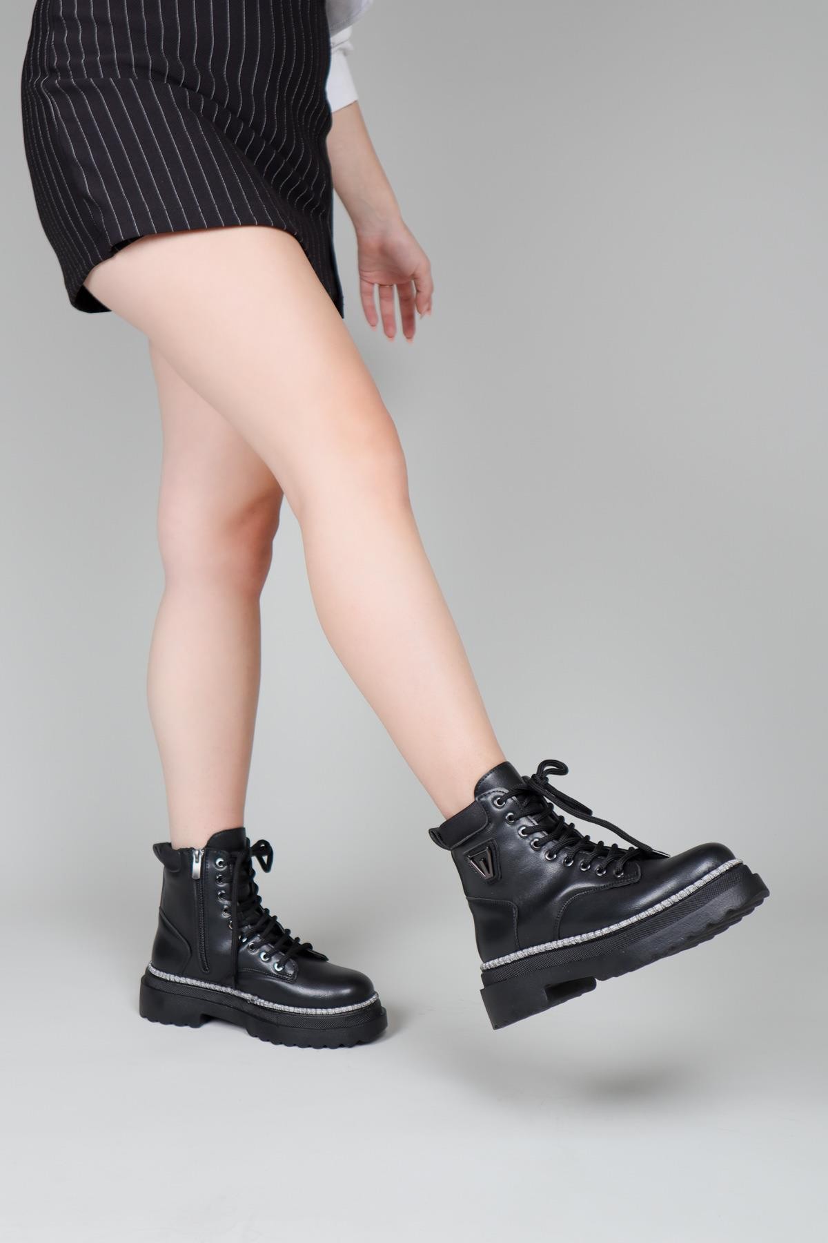 MARİT Bağcıklı Bot SİYAHBOT