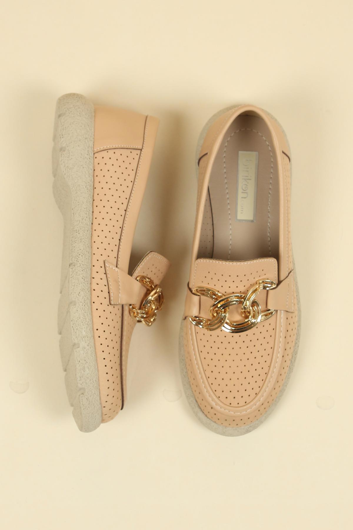 Metal Halkalı Delikli Loafer NUTBABET