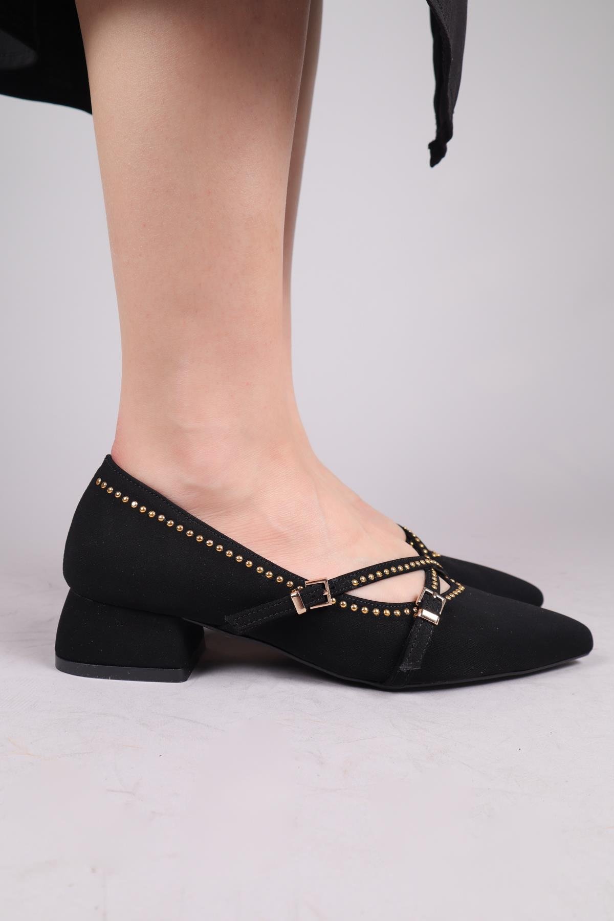 NERA Alçak Topuklu Ayakkabı SİYAHTOPUKLU AYAKKABI
