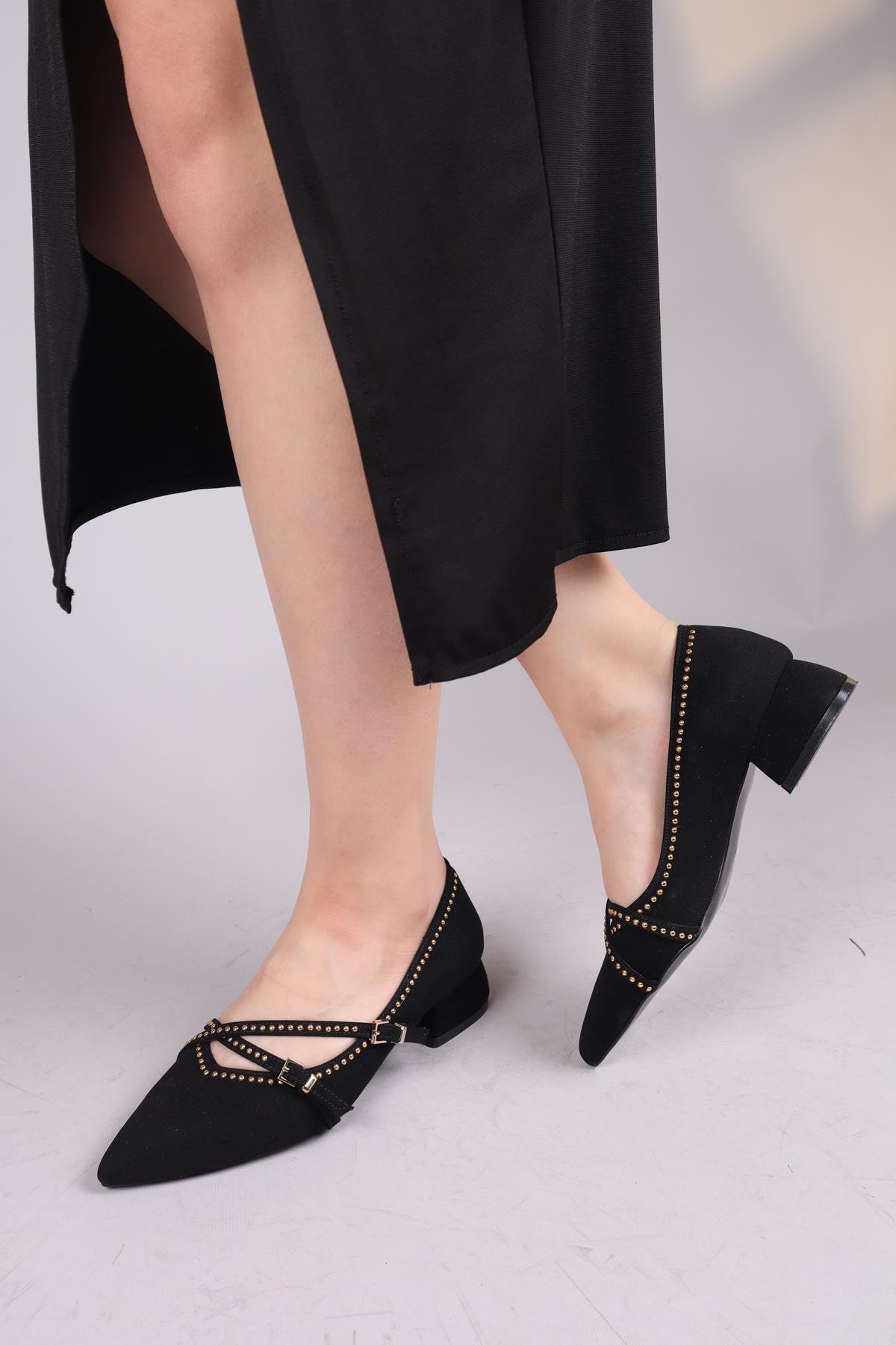 NERA Alçak Topuklu Ayakkabı SİYAHTOPUKLU AYAKKABI