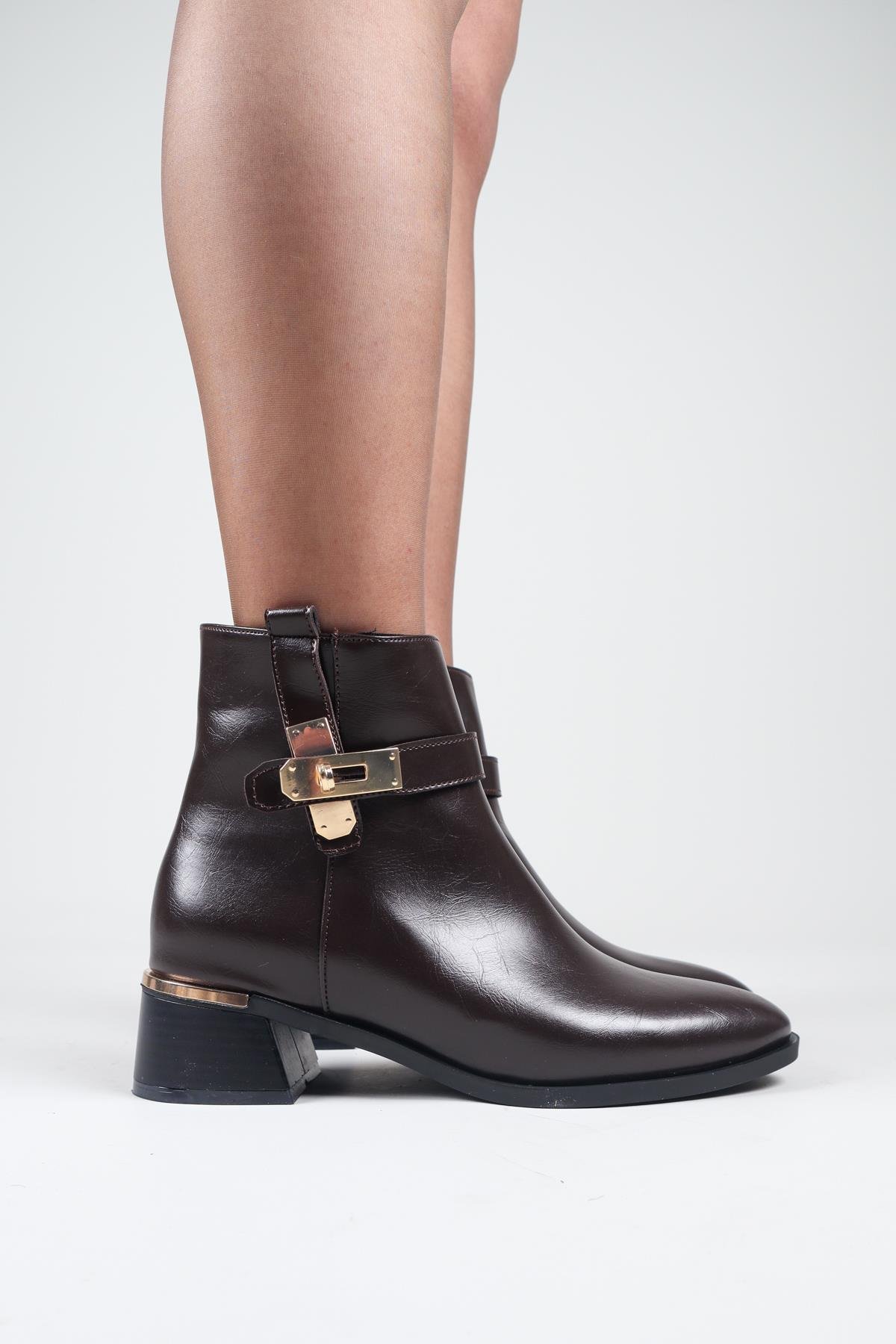 OSETYA Kilit Aksesuarlı Bot KAHVERENGİBOT