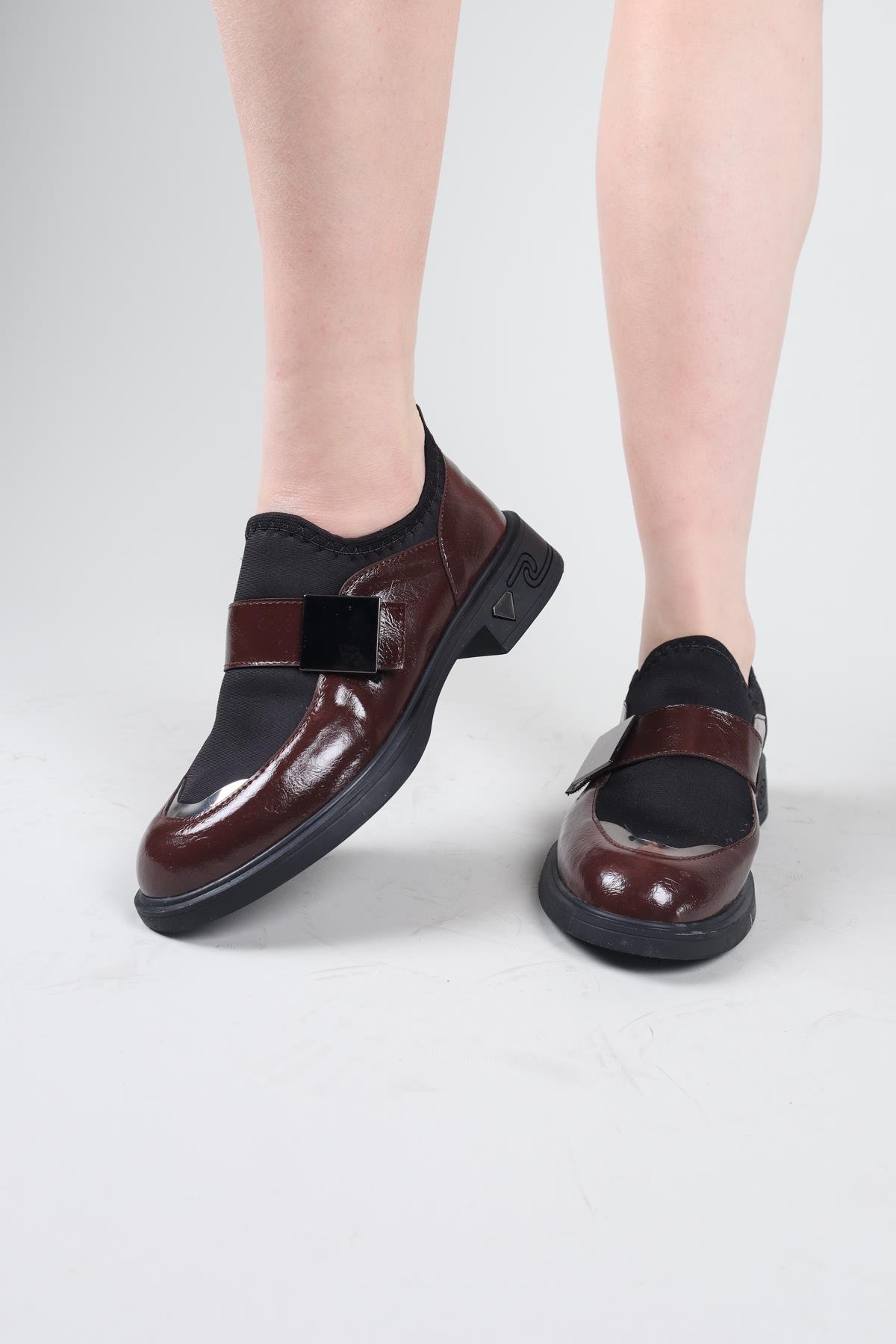 PABNA Cilt-Strech Garnili Loafer KAHVERENGİBABET