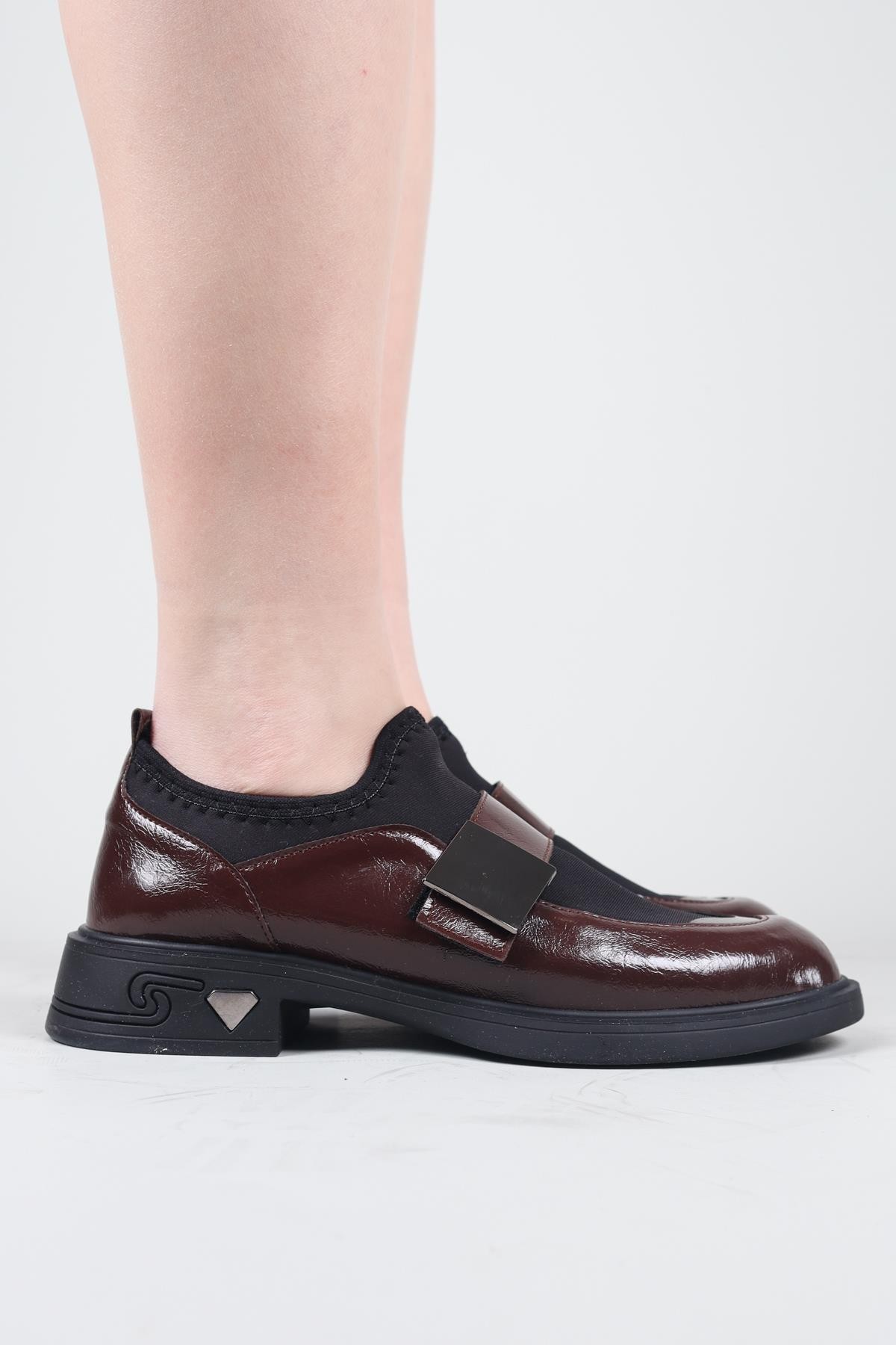 PABNA Cilt-Strech Garnili Loafer KAHVERENGİBABET