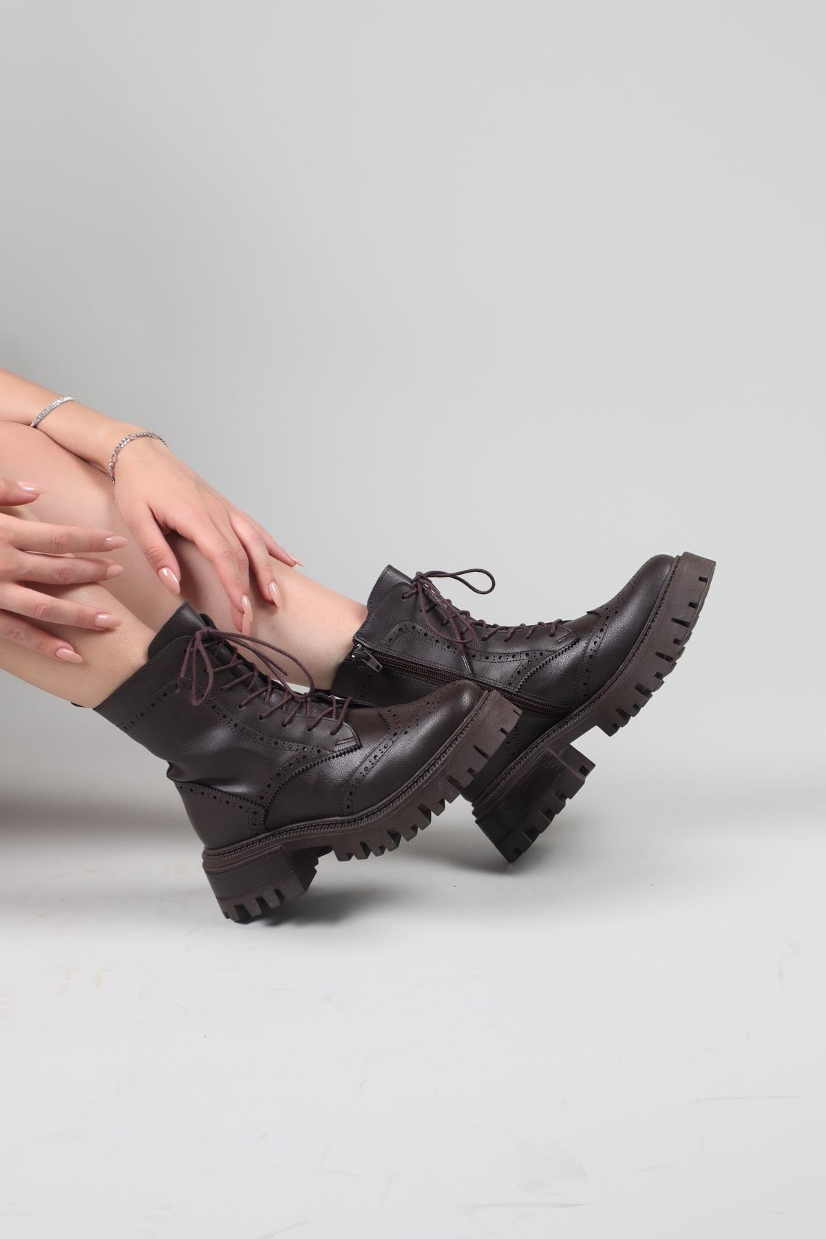 PALOMA Çift Yüzlü Bot KAHVERENGİBOT