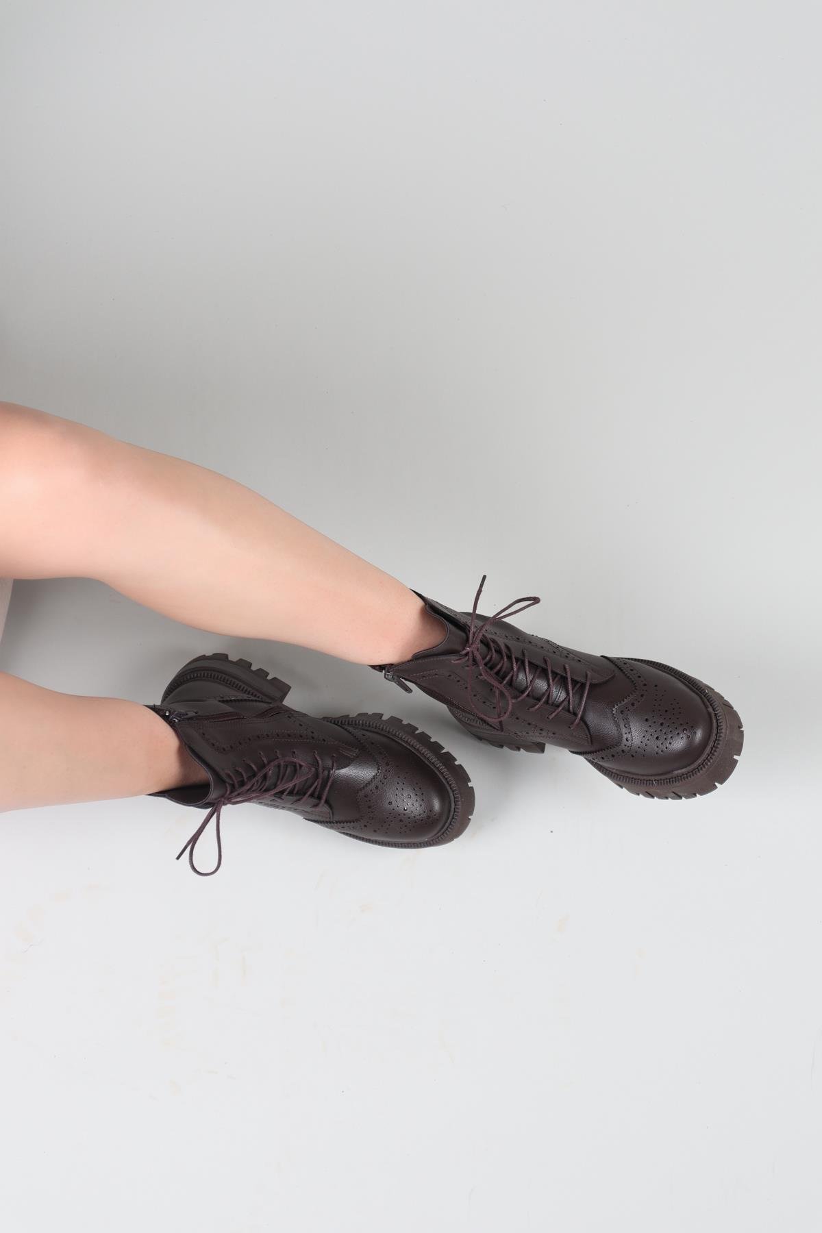 PALOMA Çift Yüzlü Bot KAHVERENGİBOT