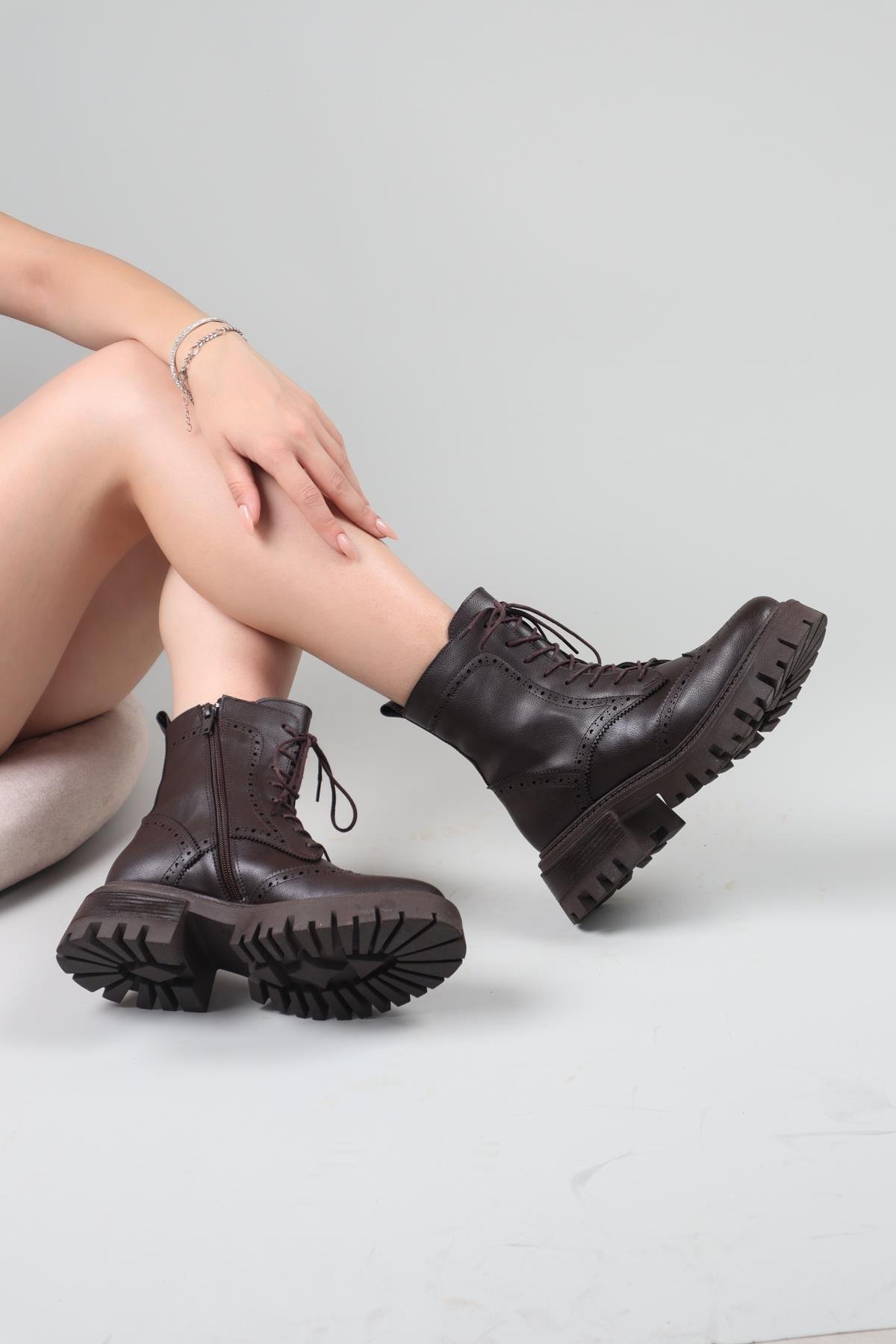 PALOMA Çift Yüzlü Bot KAHVERENGİBOT