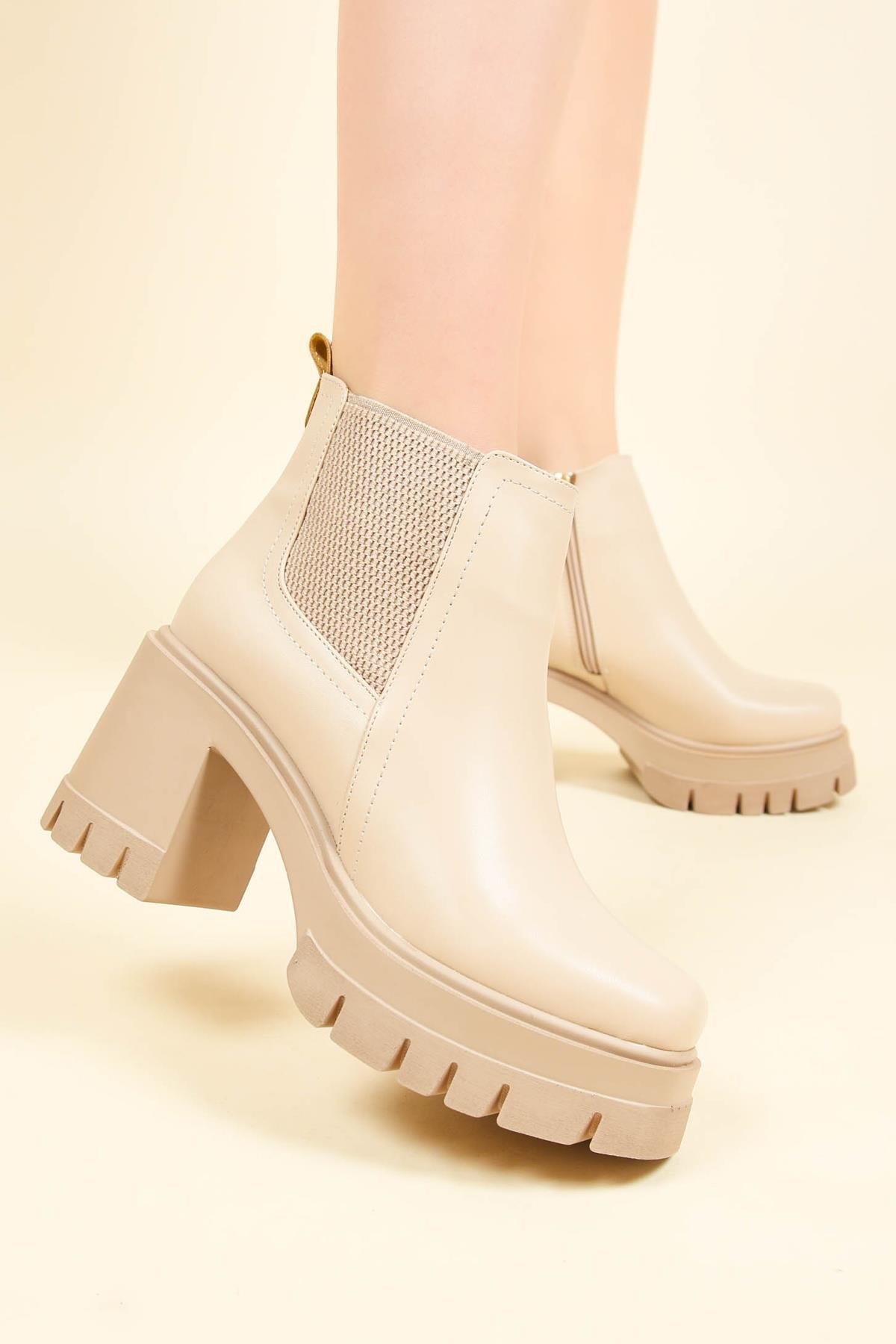 Platform Topuklu Lastikli Bot TENBOT