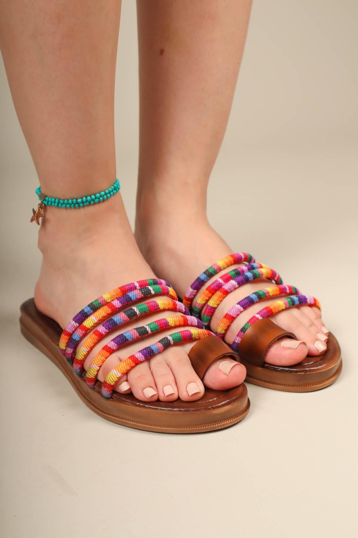 RAİNBOW Biyeli Terlik MULTİTERLİK