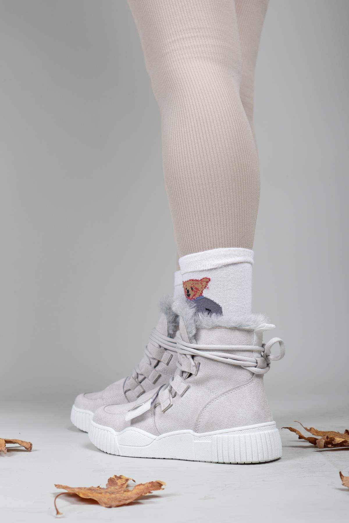 RENEE Bağcıklı Cırtlı Bot GRİBOT