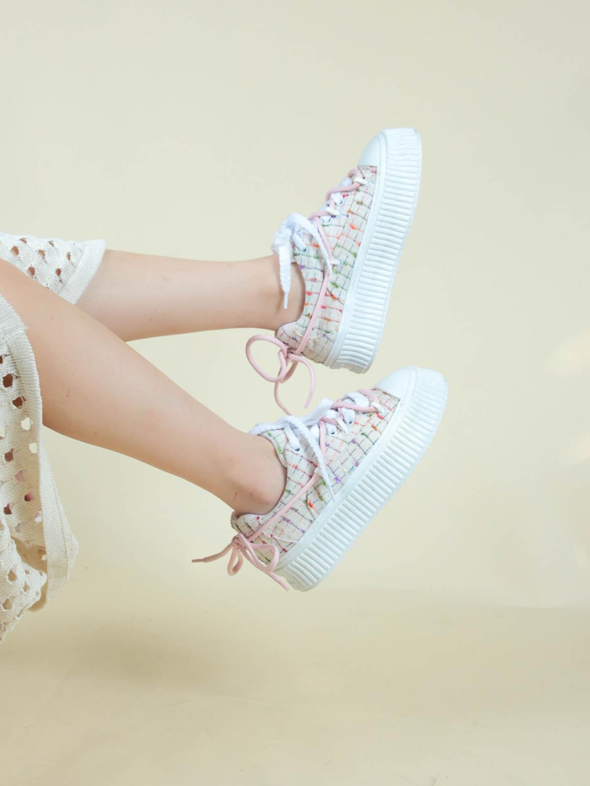 Renkli Keten Sneakers KREMSPOR AYAKKABI