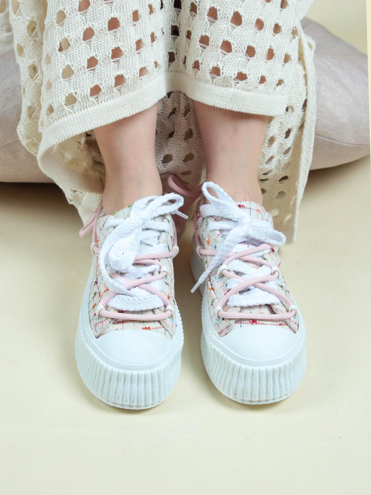 Renkli Keten Sneakers KREMSPOR AYAKKABI