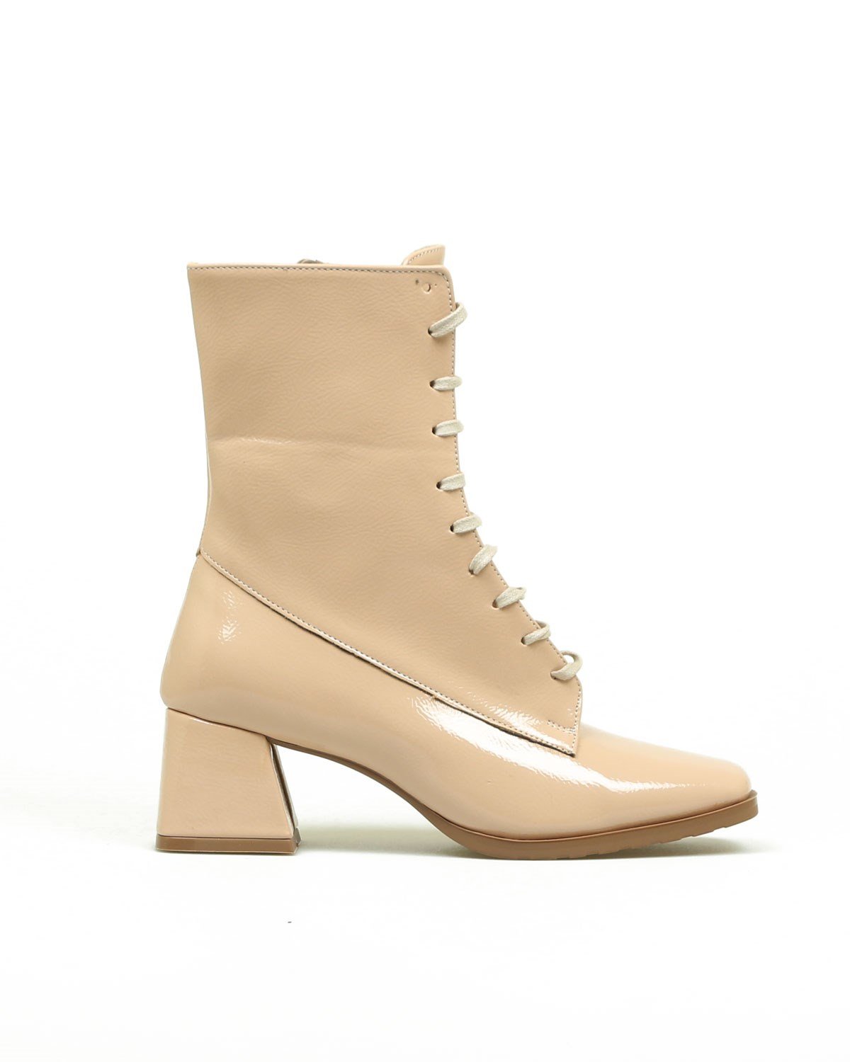 Rugan Bağcık Detaylı Alçak Topuklu Bot TENBOT