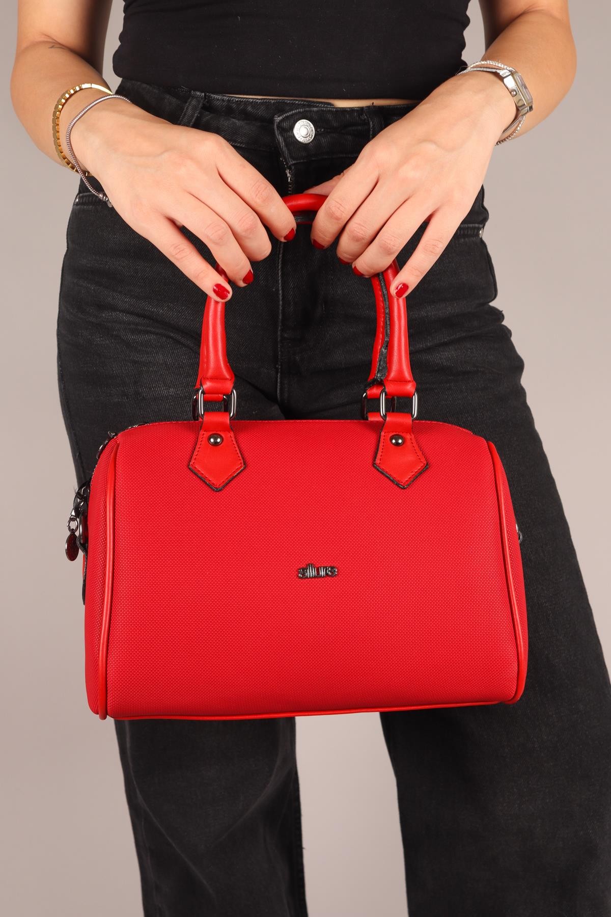 Silindir El Çantası KIRMIZIÇANTA