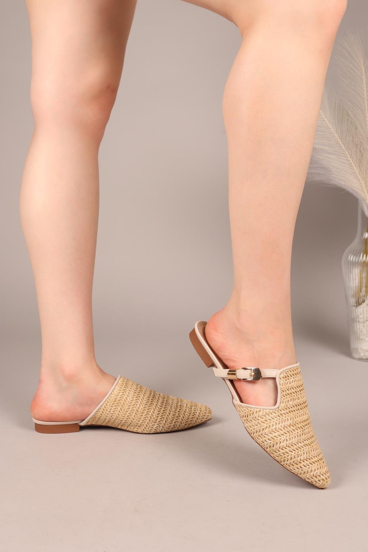 SLEY Tokalı Hasır Terlik TENTERLİK