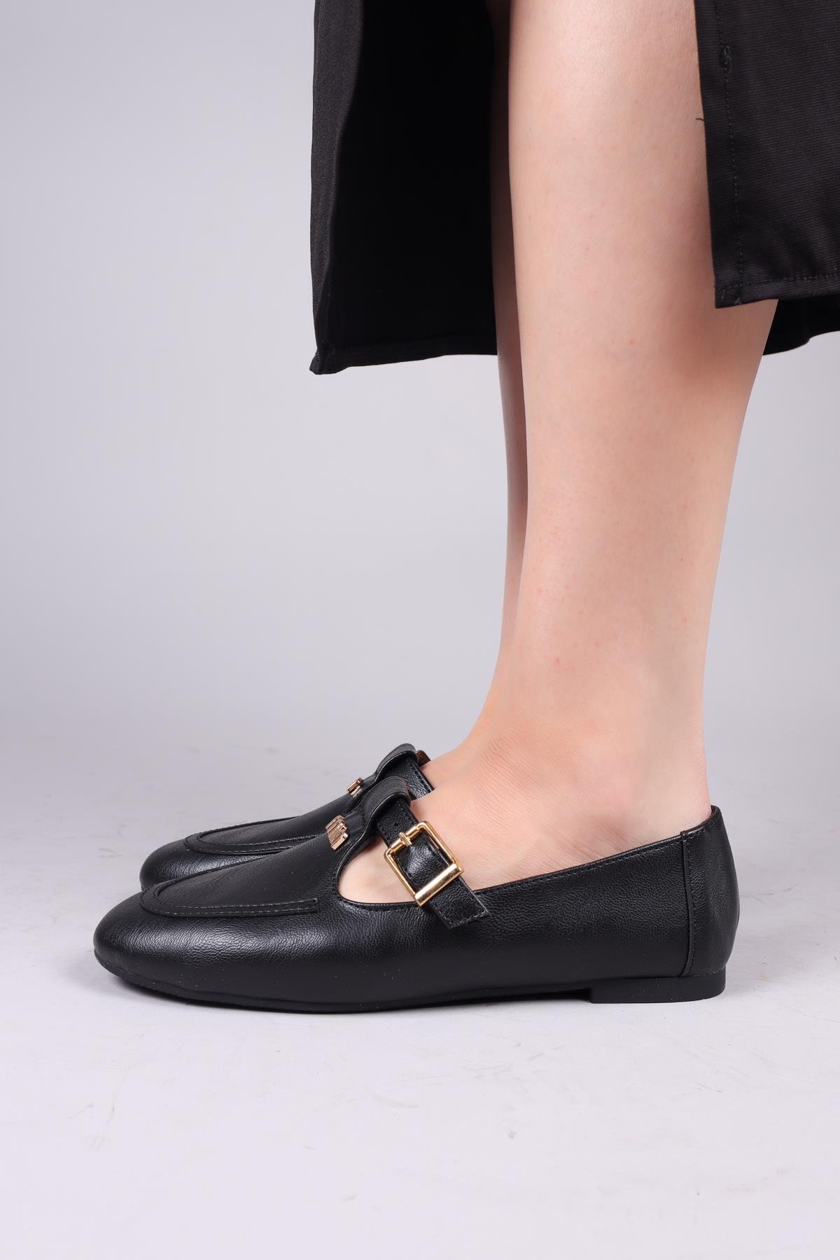 TANDİL Kemerli Tokalı Babet SİYAHBABET