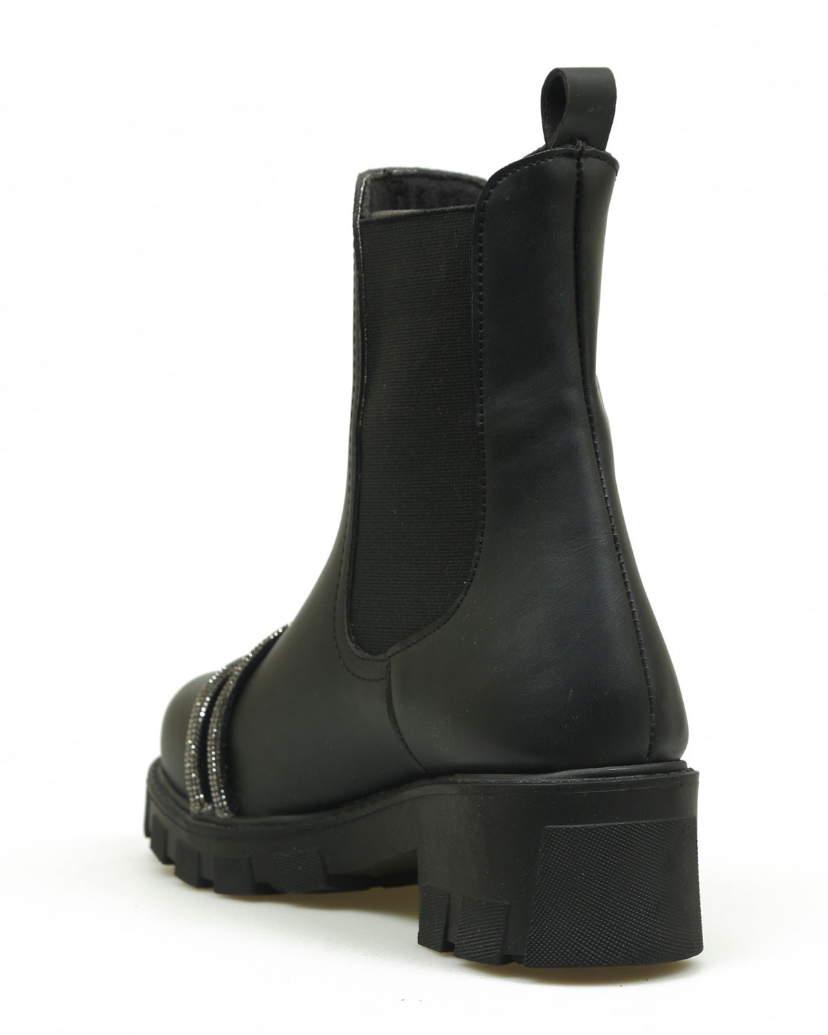 Taş Biyeli Lastikli Bot SİYAHDüz Bot