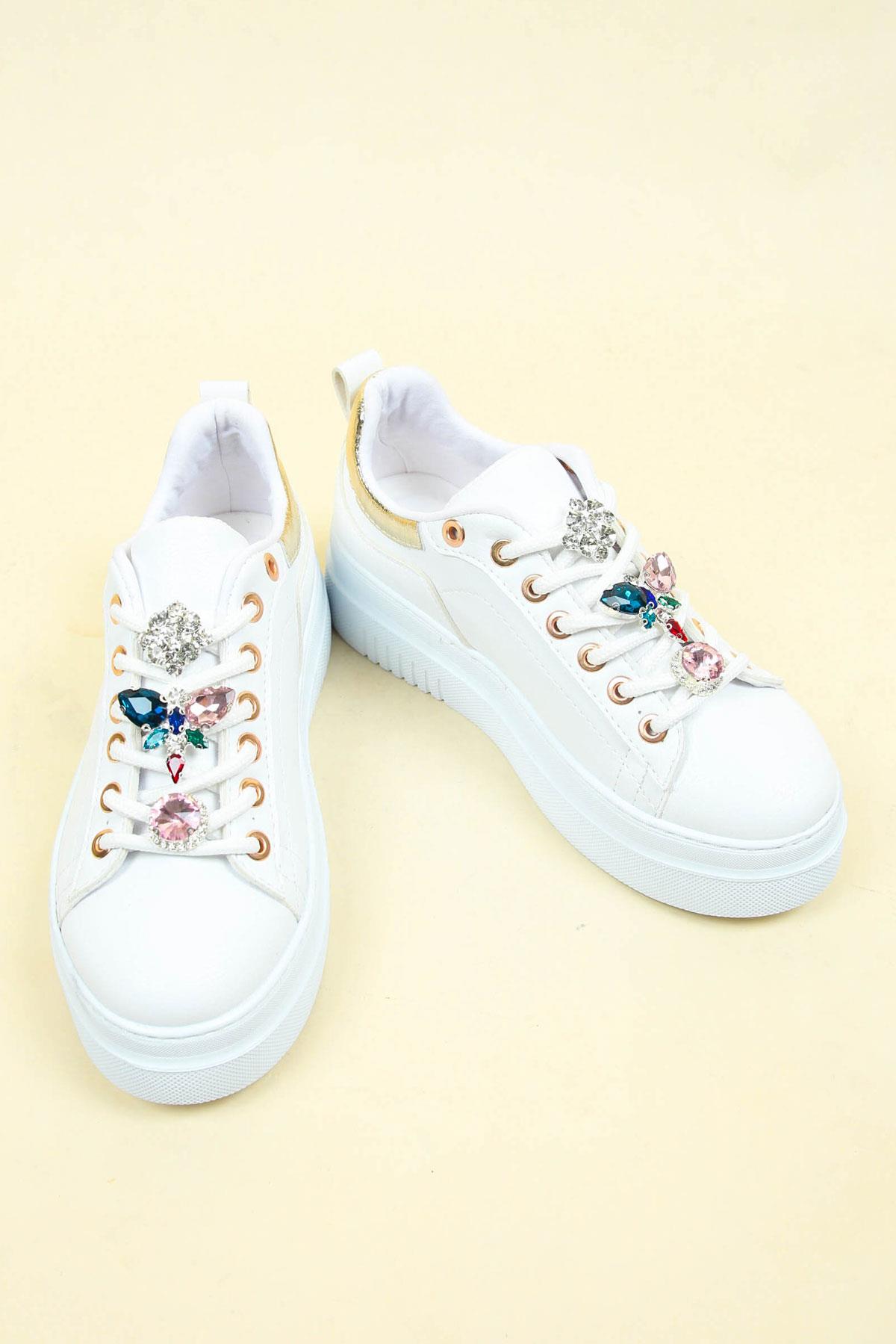 Taşlı Sneakers BEYAZSPOR AYAKKABI