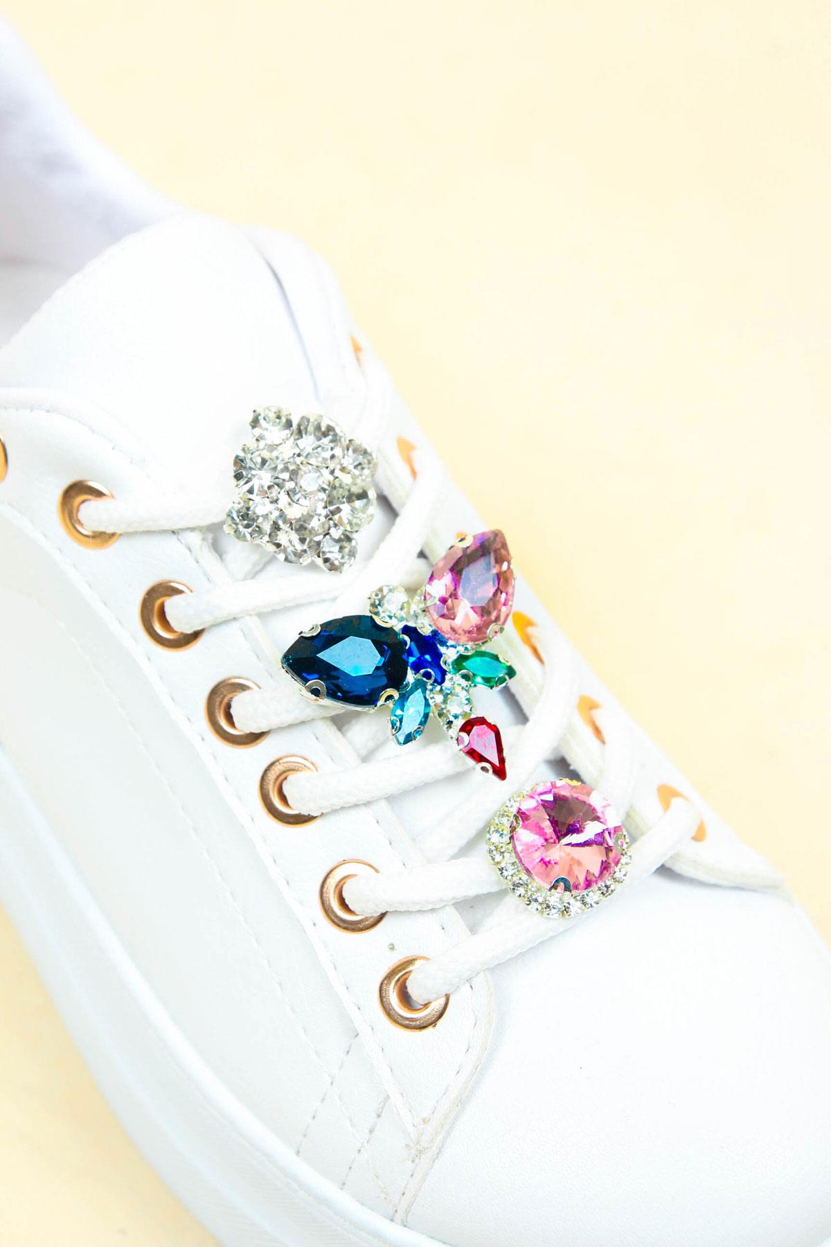 Taşlı Sneakers BEYAZSPOR AYAKKABI