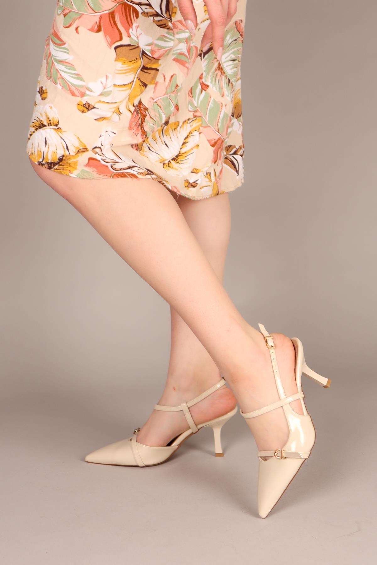 VESPER Çapraz Bağlı Stiletto TENTOPUKLU AYAKKABI