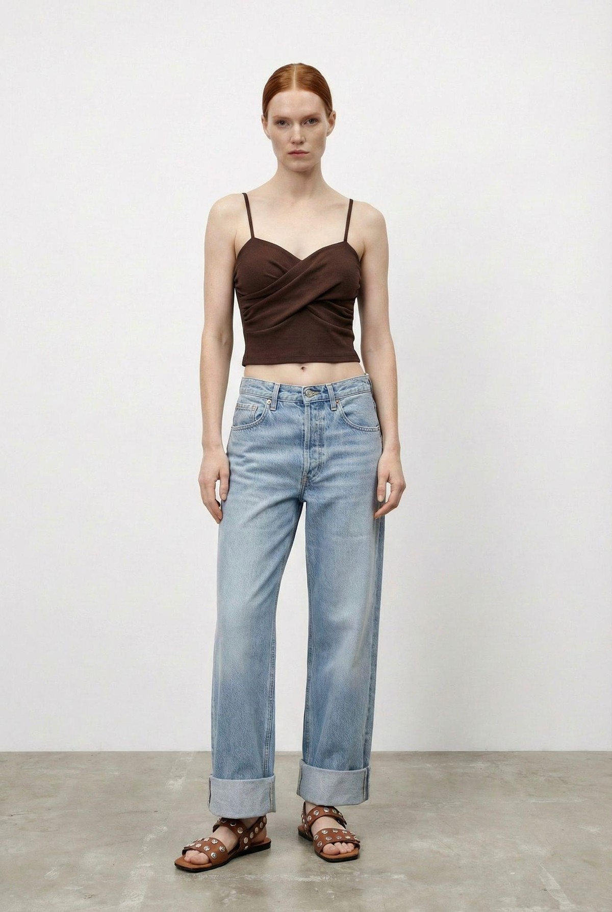 Quzu Kalp Yaka Atlet Kahve