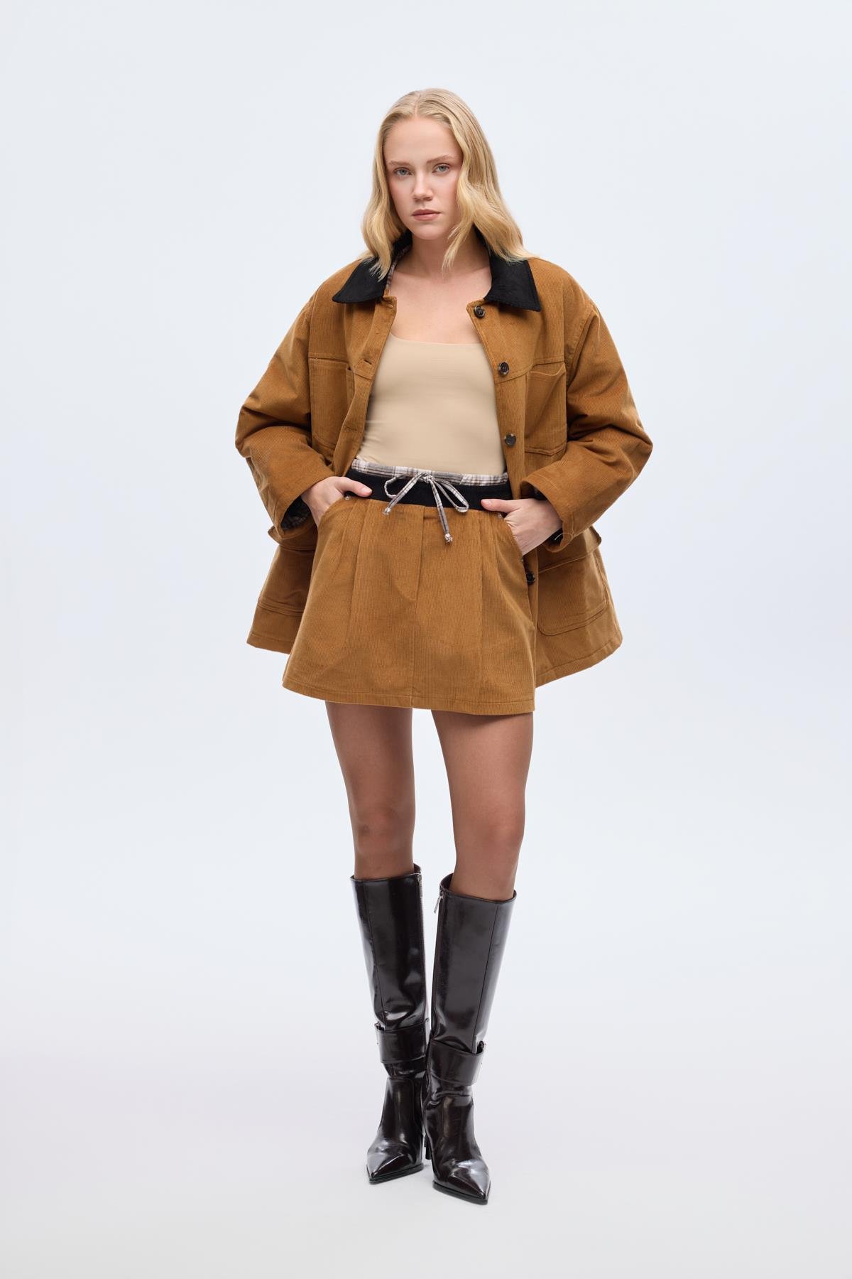 Quzu Matchli Etek Kahve