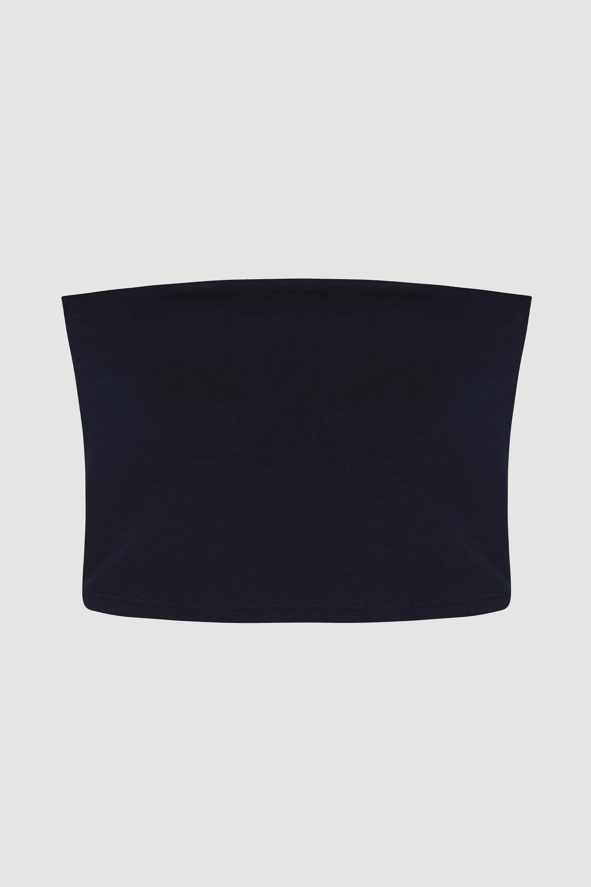 Quzu Straplez Crop Top Lacivert