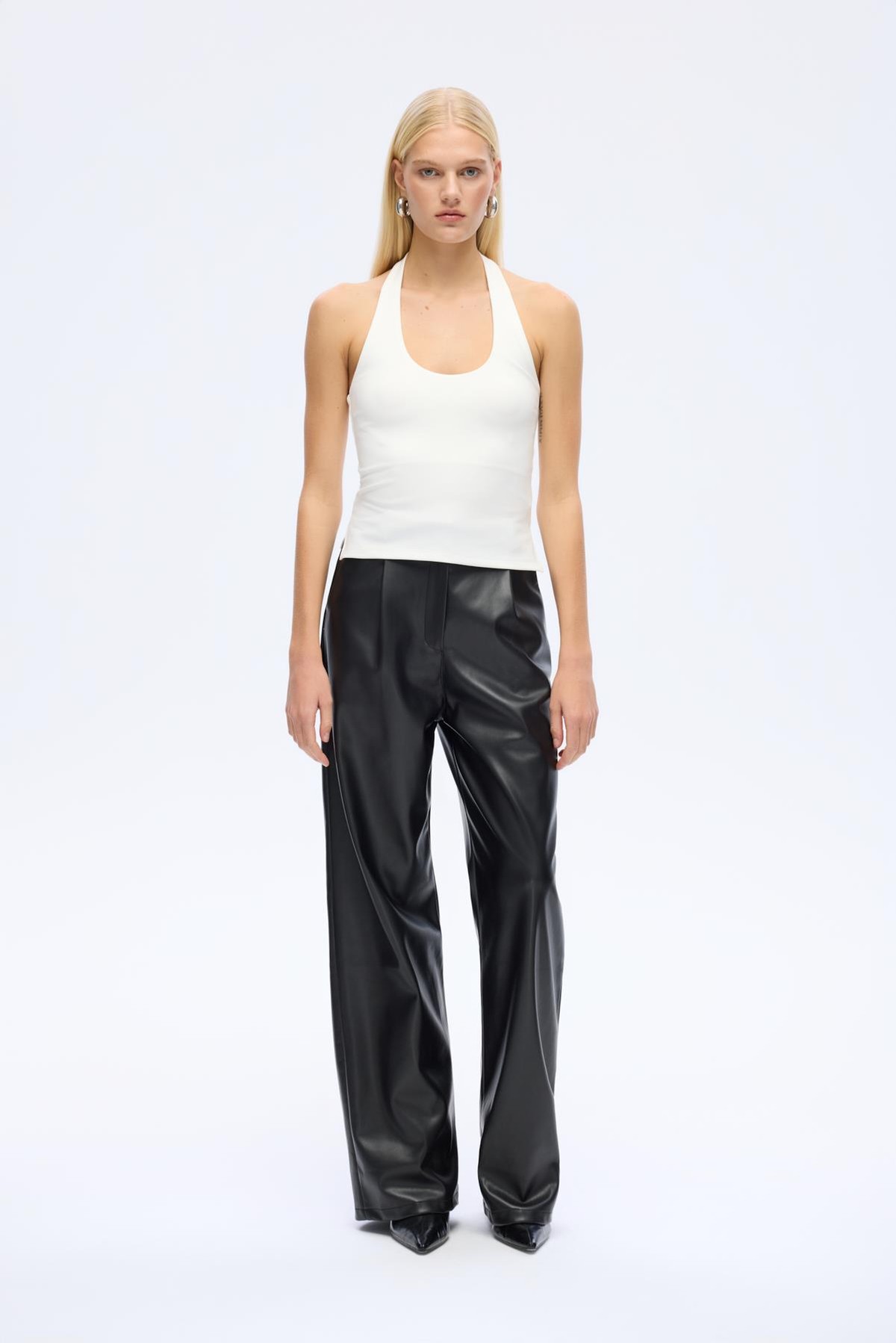 Quzu Askılı Bluz Ekru