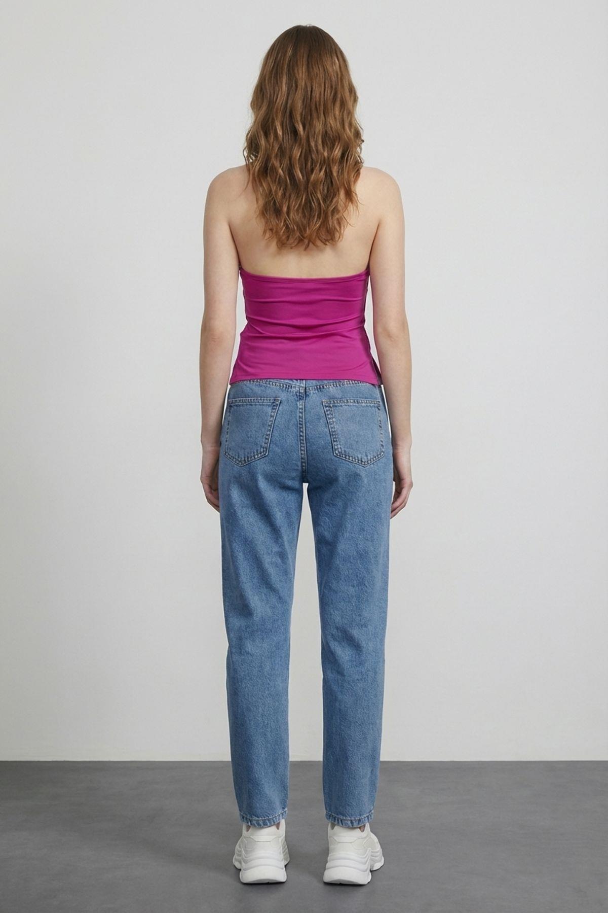 Quzu Askılı Bluz Fuşya