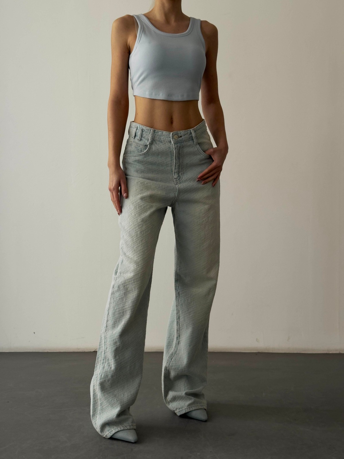 Quzu Askılı Crop Atlet Mavi