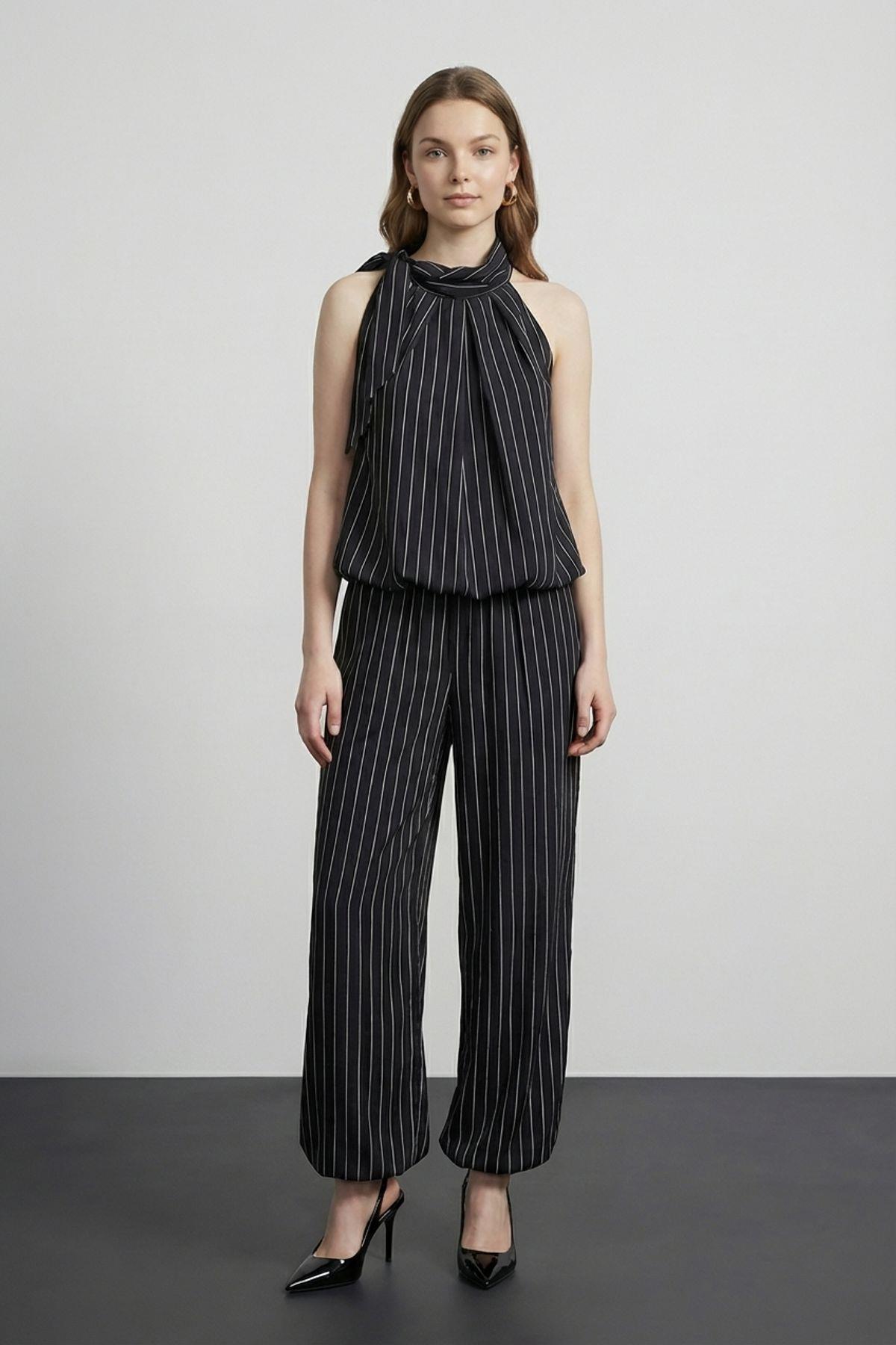 Quzu Balon Fit Pantolon Siyah