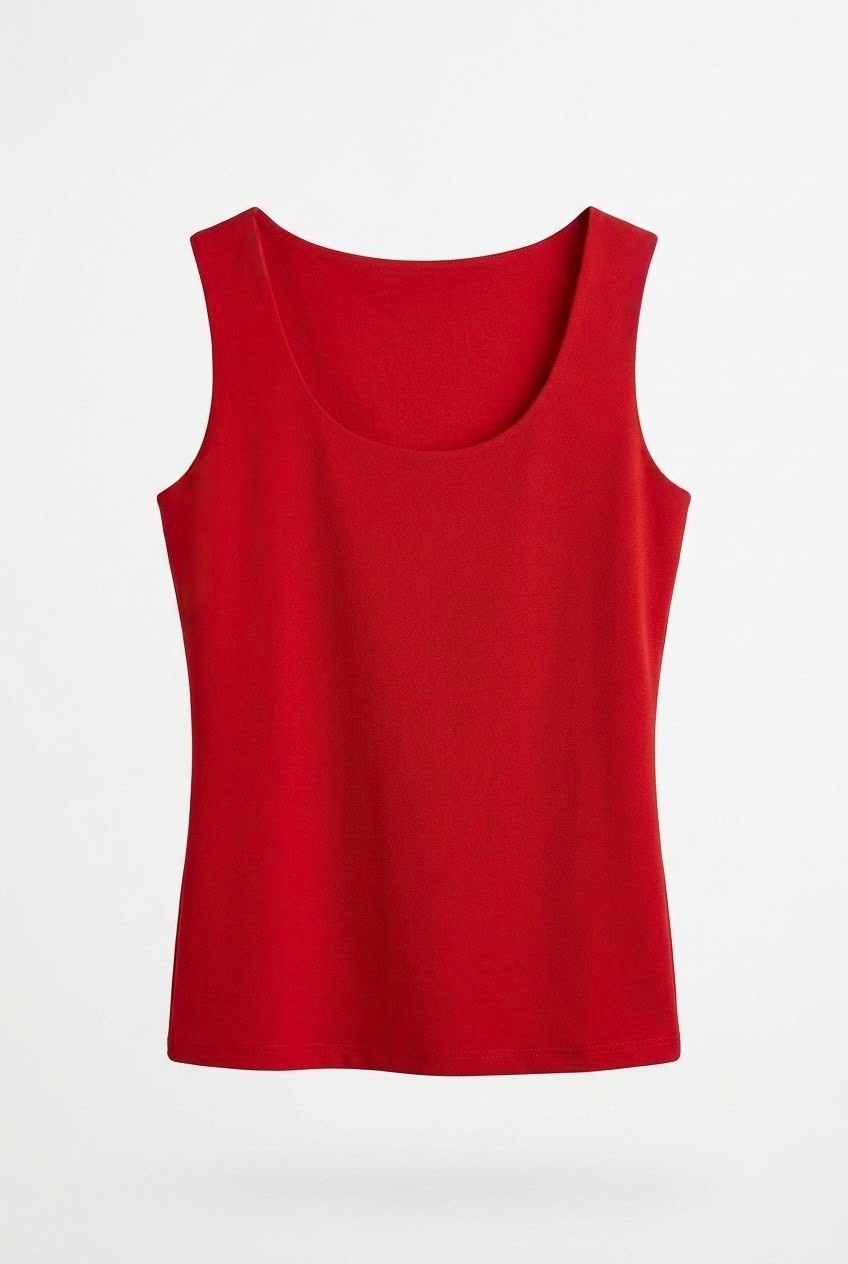 Quzu Basic Blouse Red