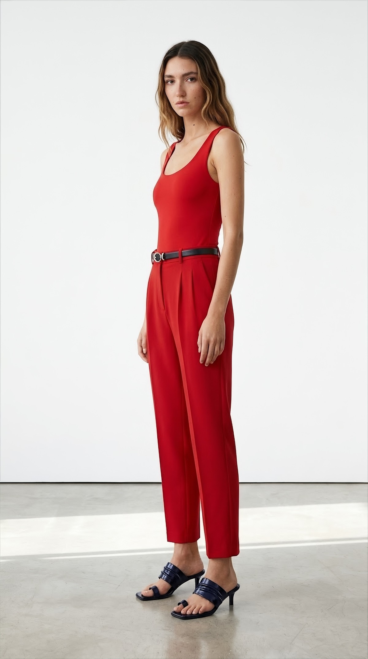 Quzu Basic Blouse Red