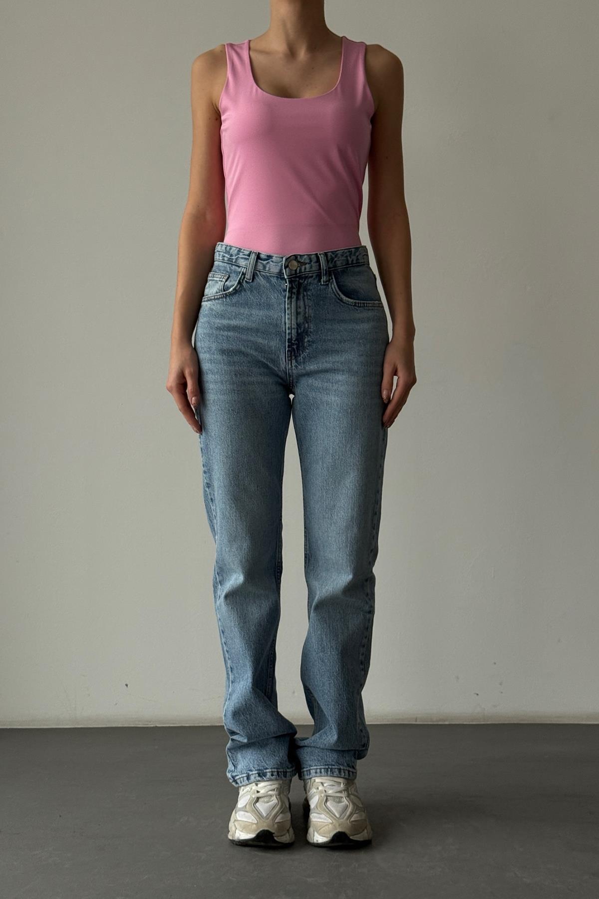 Quzu Basıc Bluz Pembe