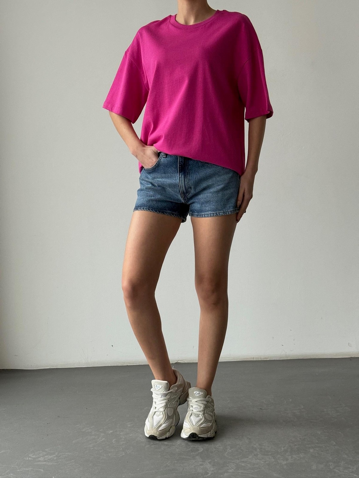 Quzu Basic T-shirt Fuşya