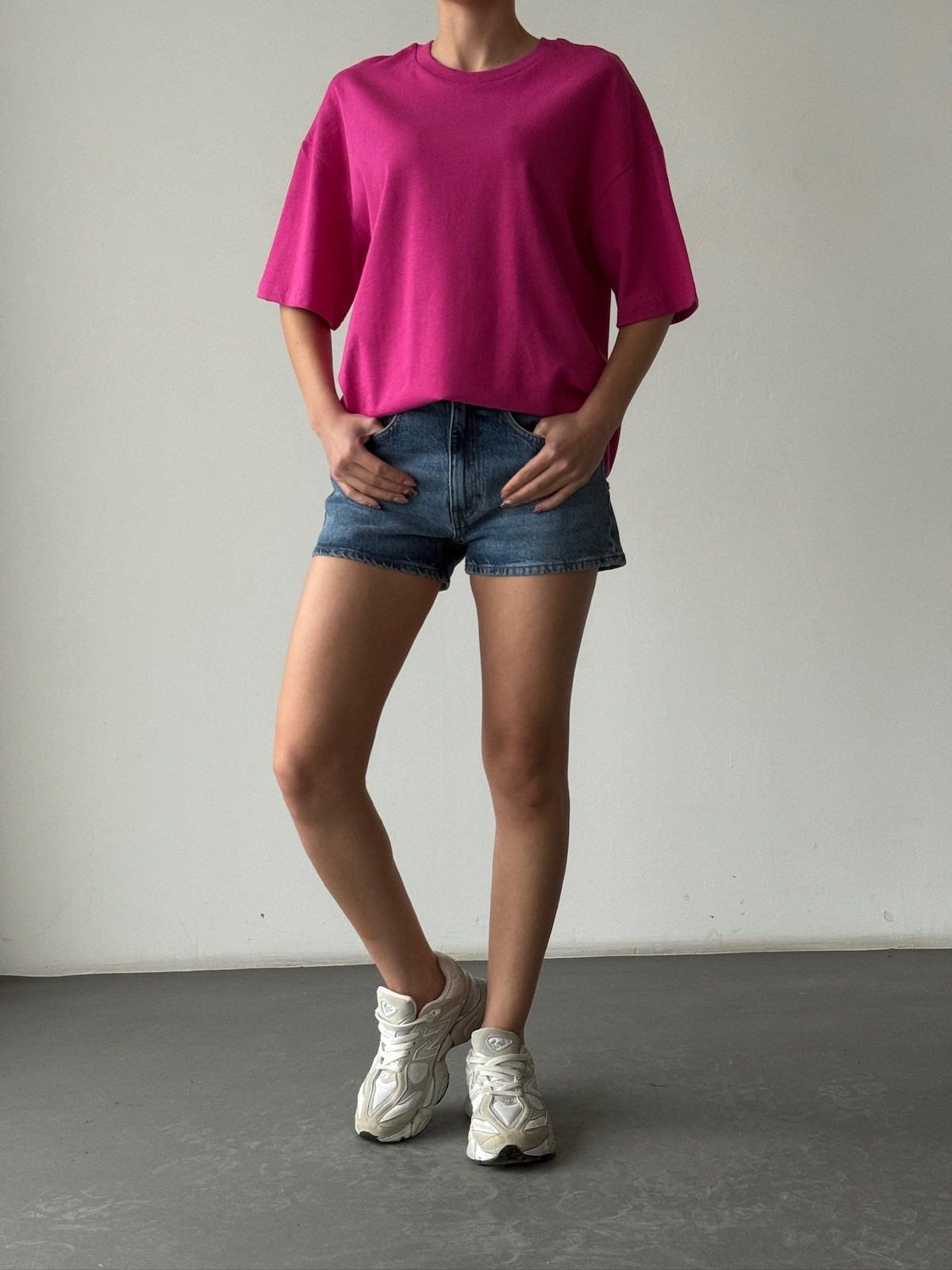 Quzu Basic T-shirt Fuşya