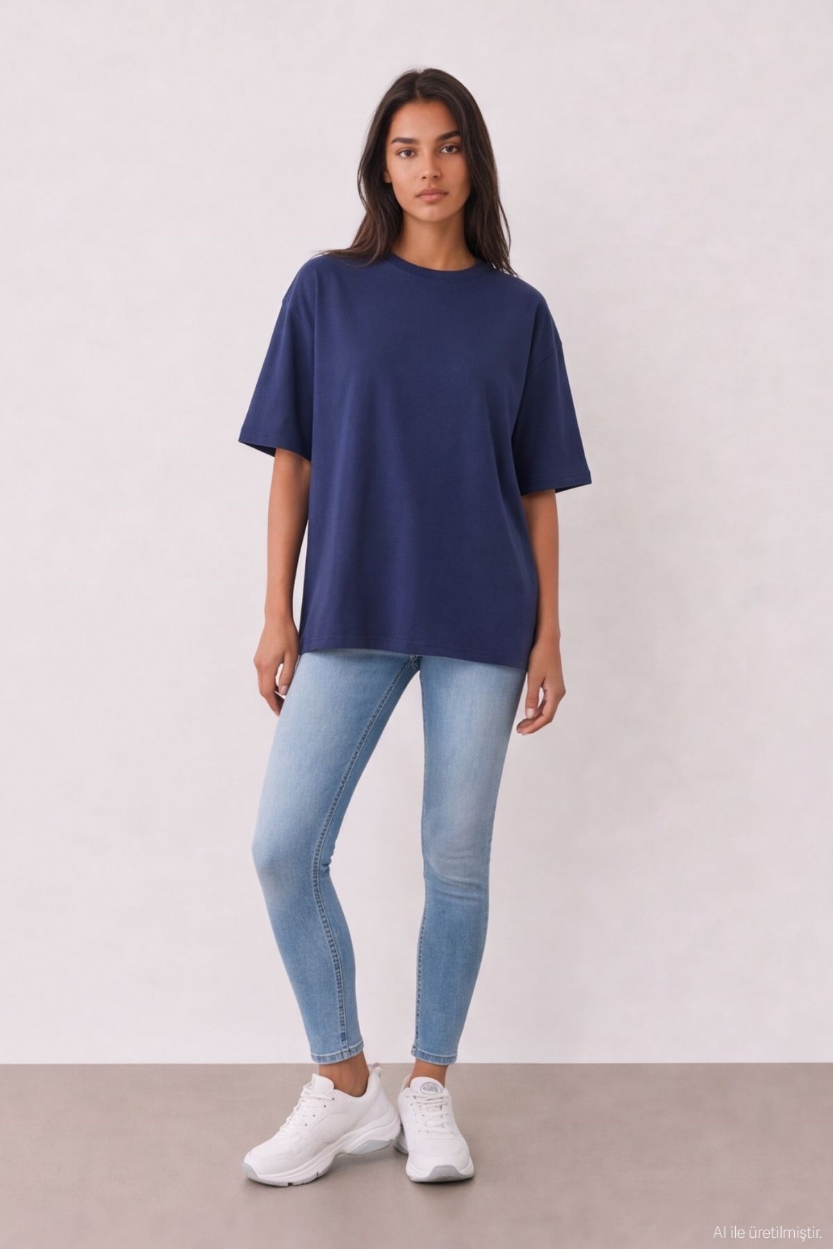 Quzu Basic T-shirt Navy