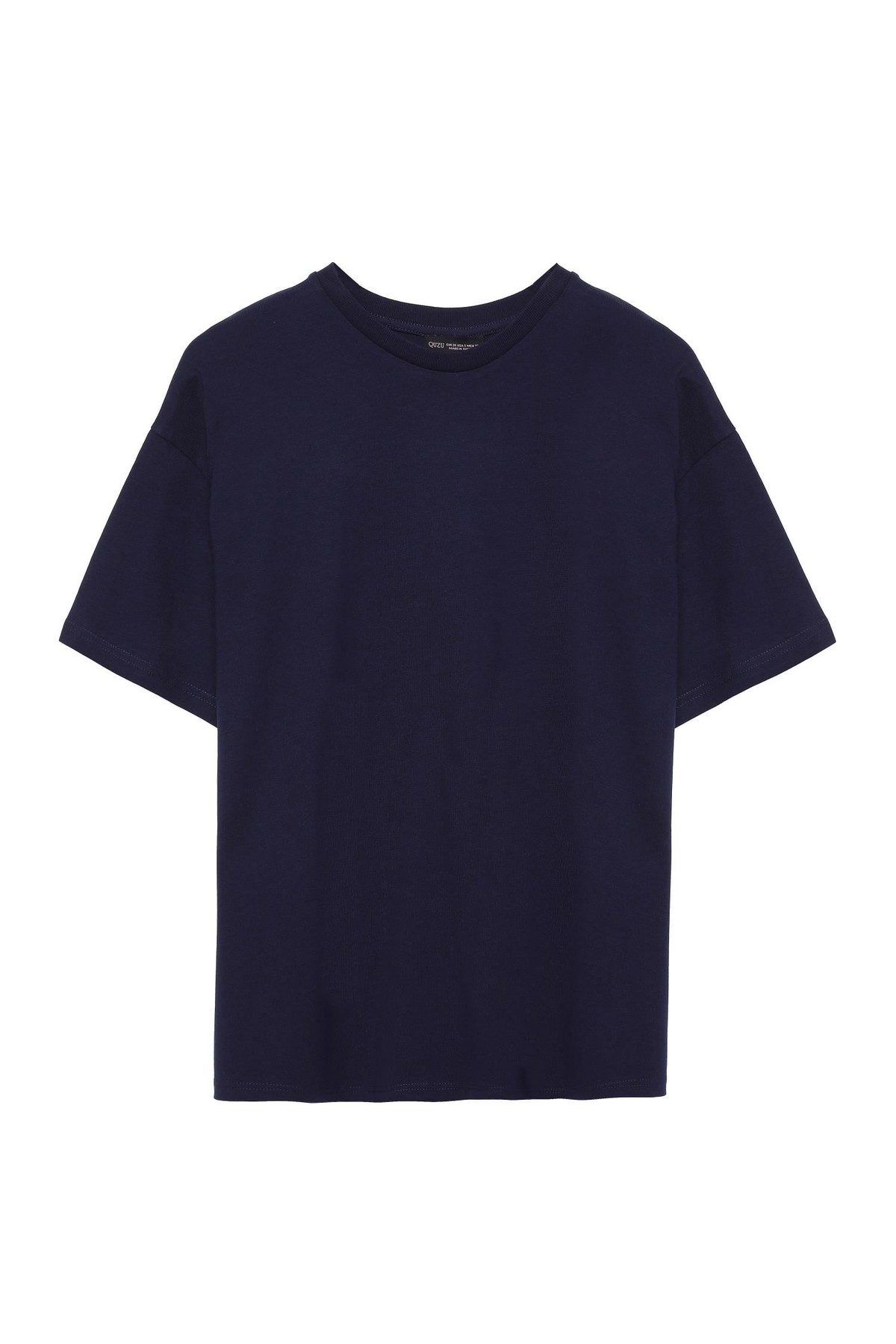 Quzu Basic T-shirt Lacivert
