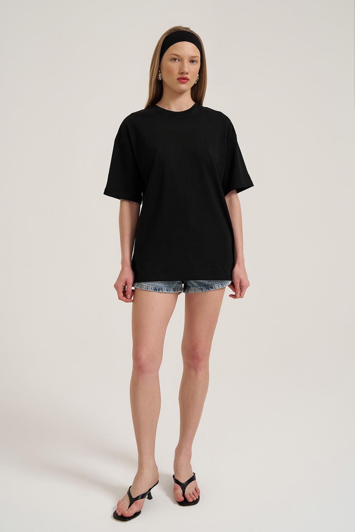 Quzu Basic T-shirt Siyah