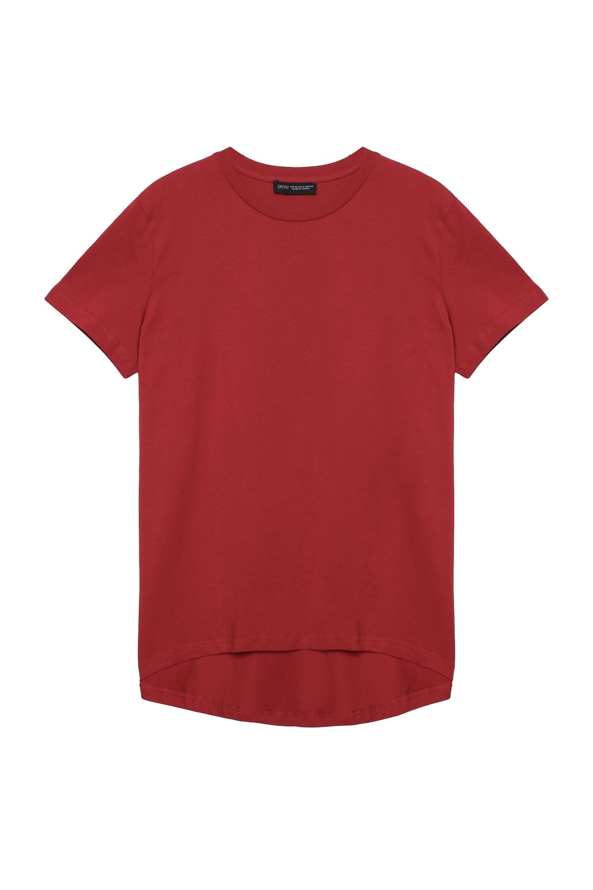 Quzu Basic Tshirt Bordo