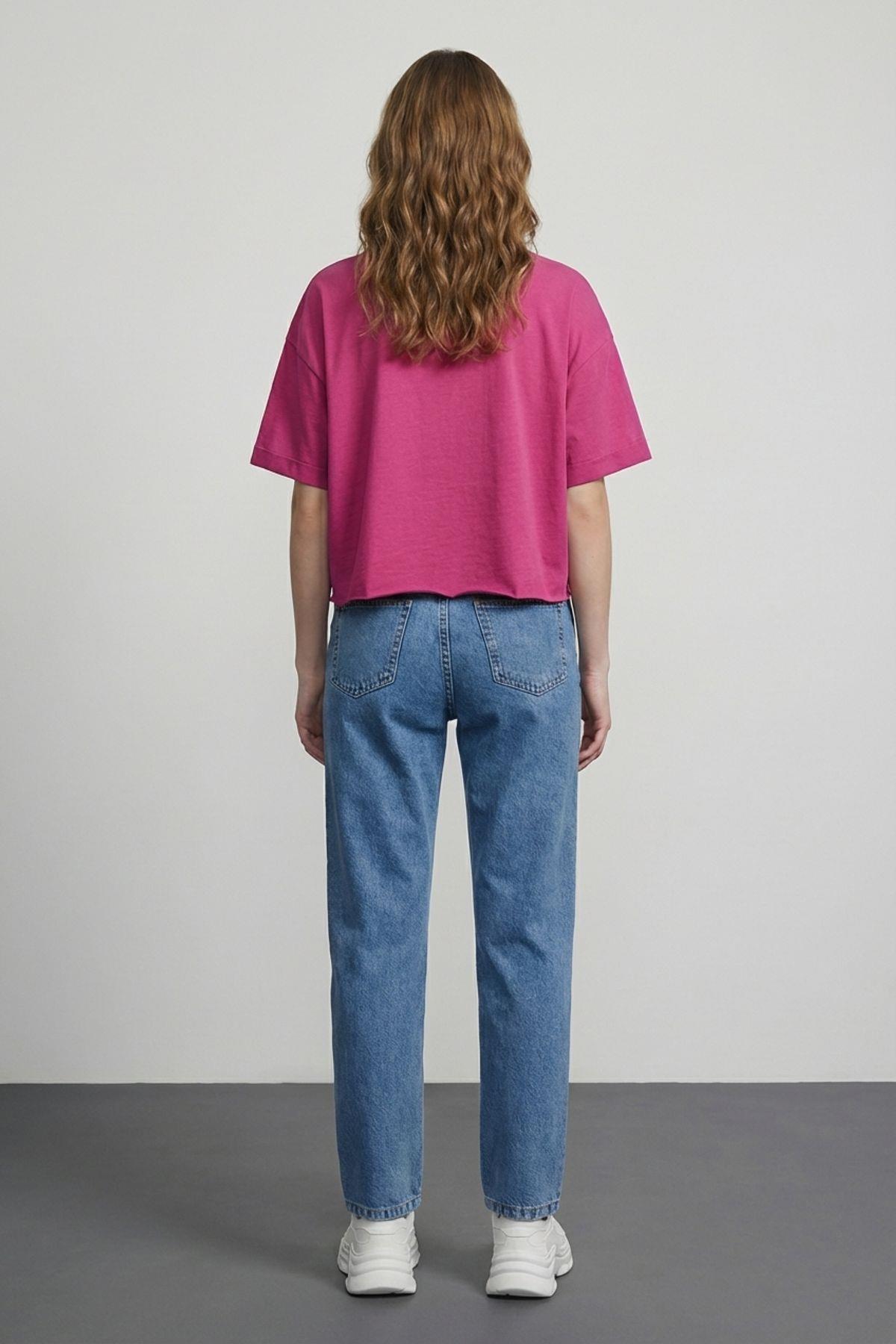 Quzu Basic Tshirt Fuşya