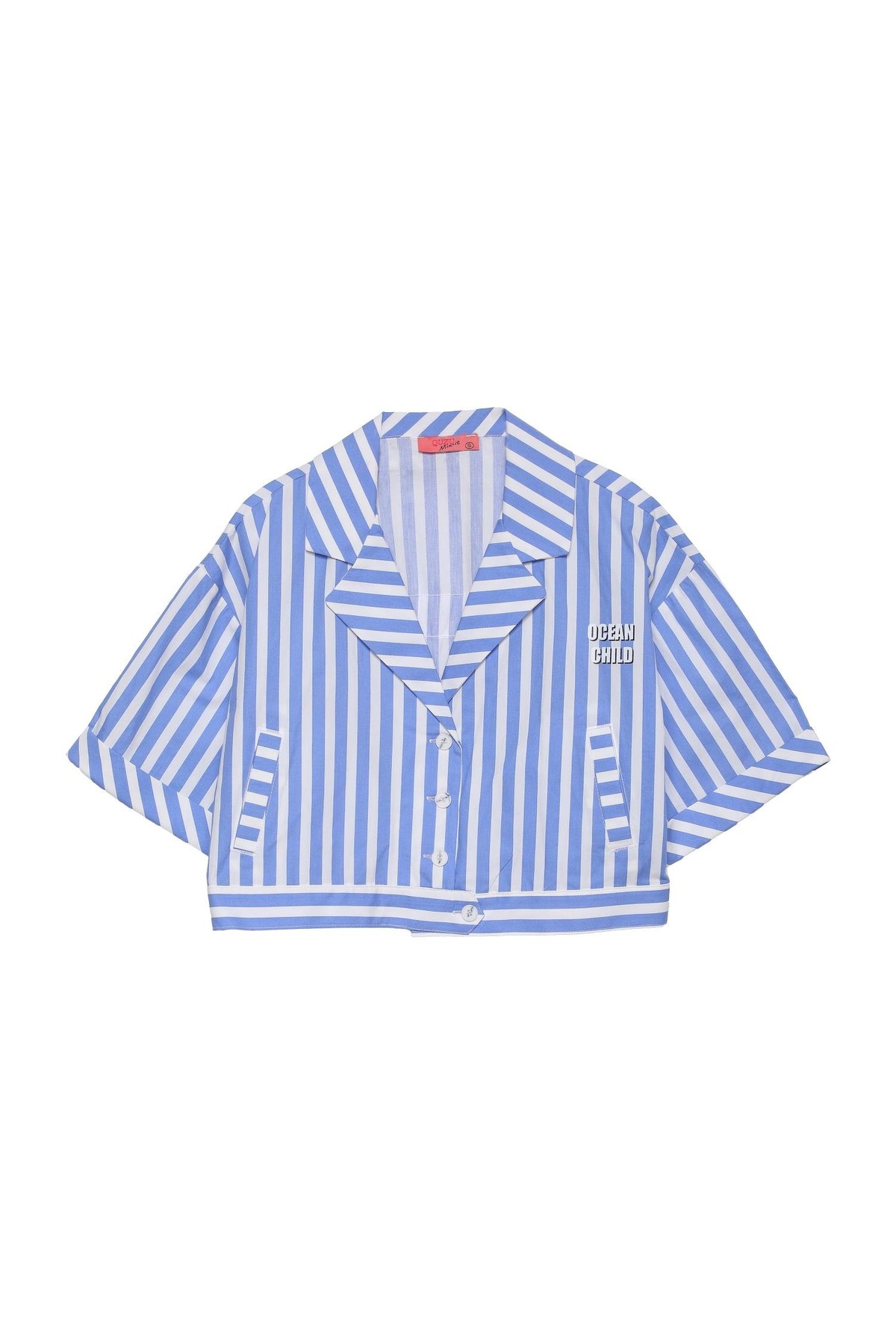 Quzu Baskı Detaylı Gömlek Mavi