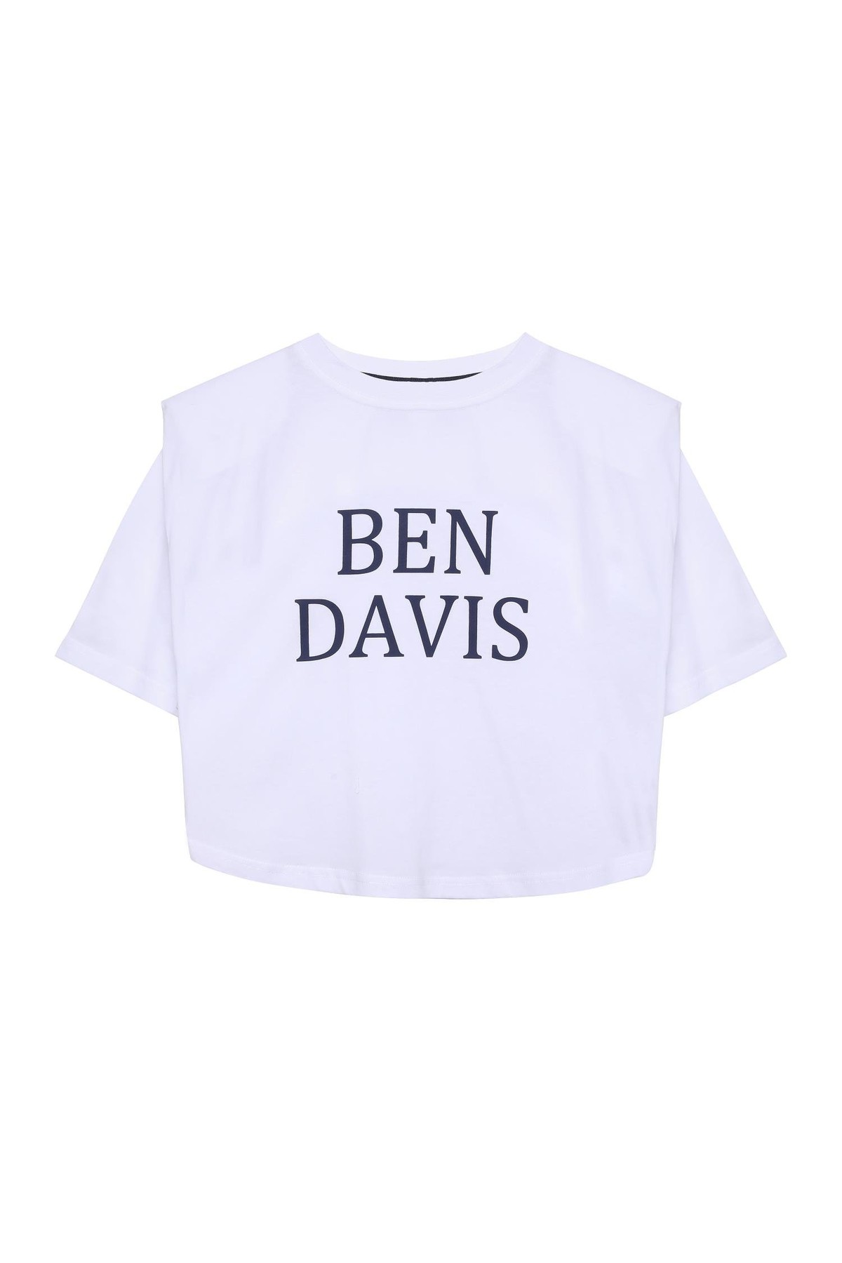 Quzu Baskı Detaylı T-shirt Beyaz