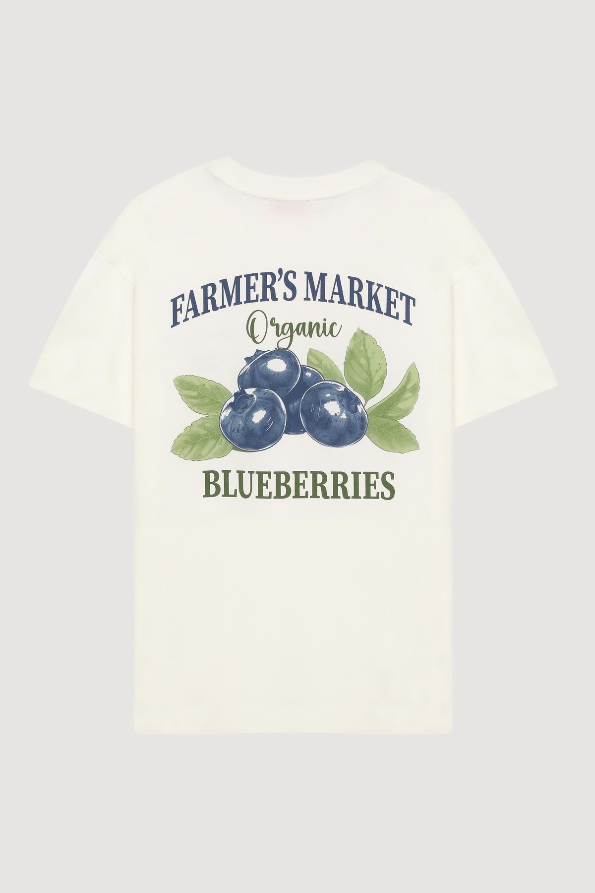 Quzu Baskı Detaylı T-shirt Ekru